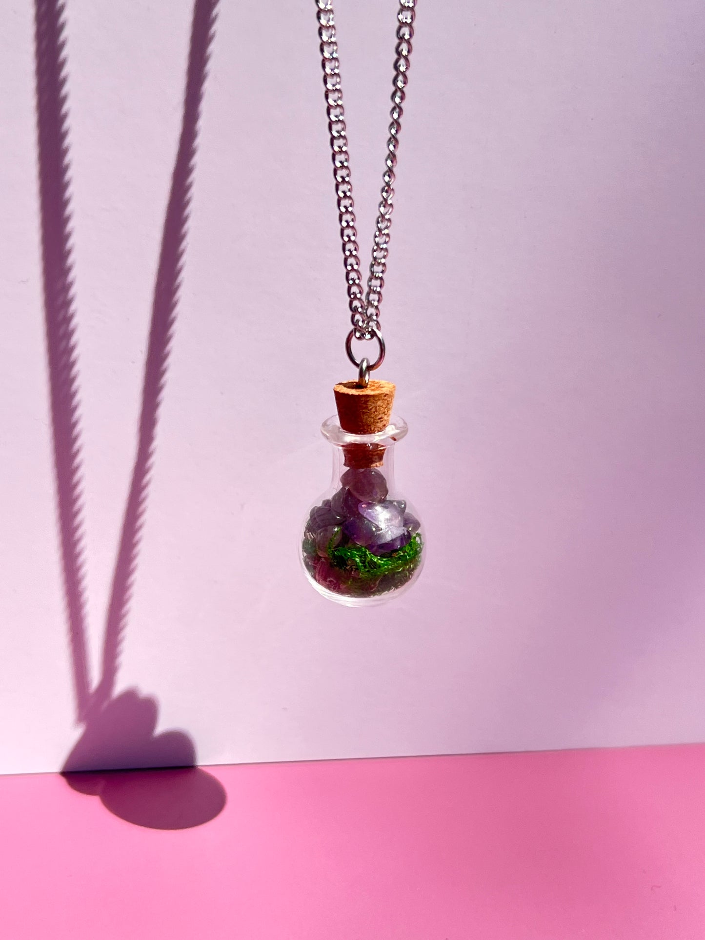 Stress Relief & Calming 🪻 Spell Jar Necklace