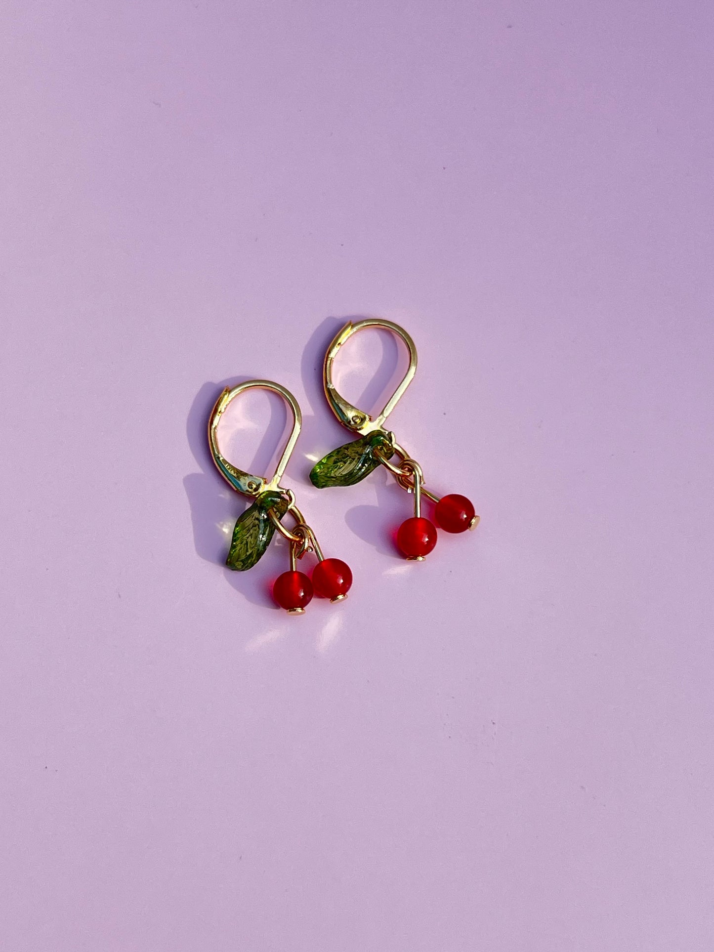 Carnelian Cherry Earrings 🍒