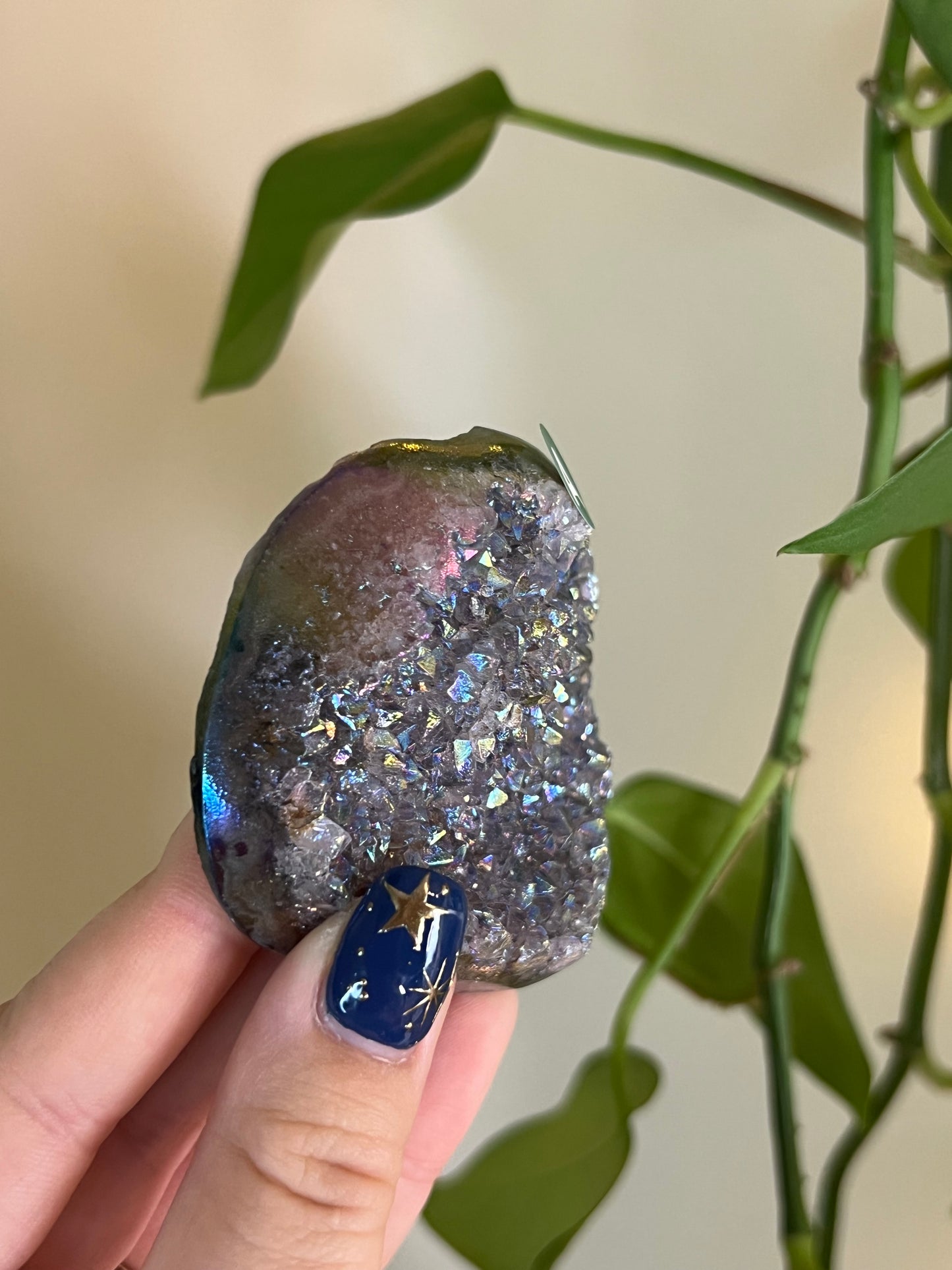 Aura Amethyst Cluster Polished Sides - A