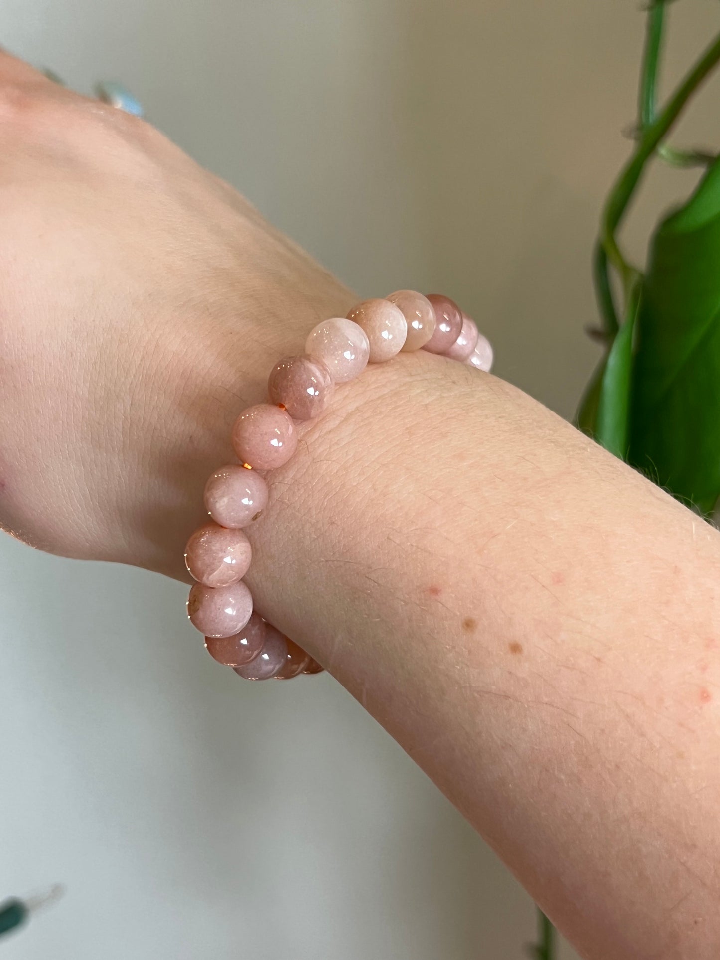 Peach Moonstone Bracelet