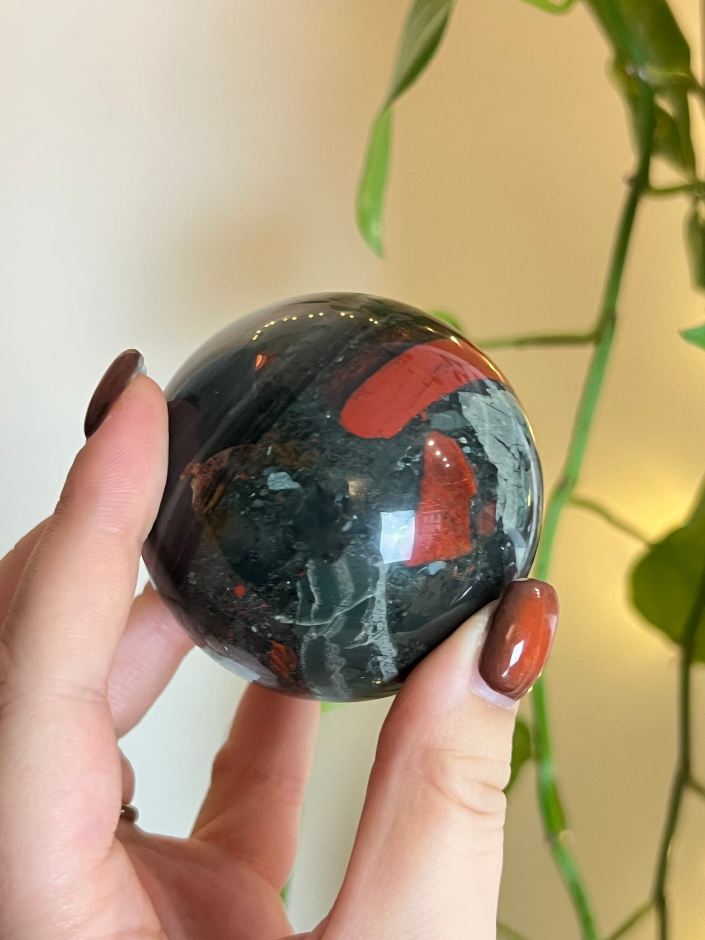 African Bloodstone Sphere M