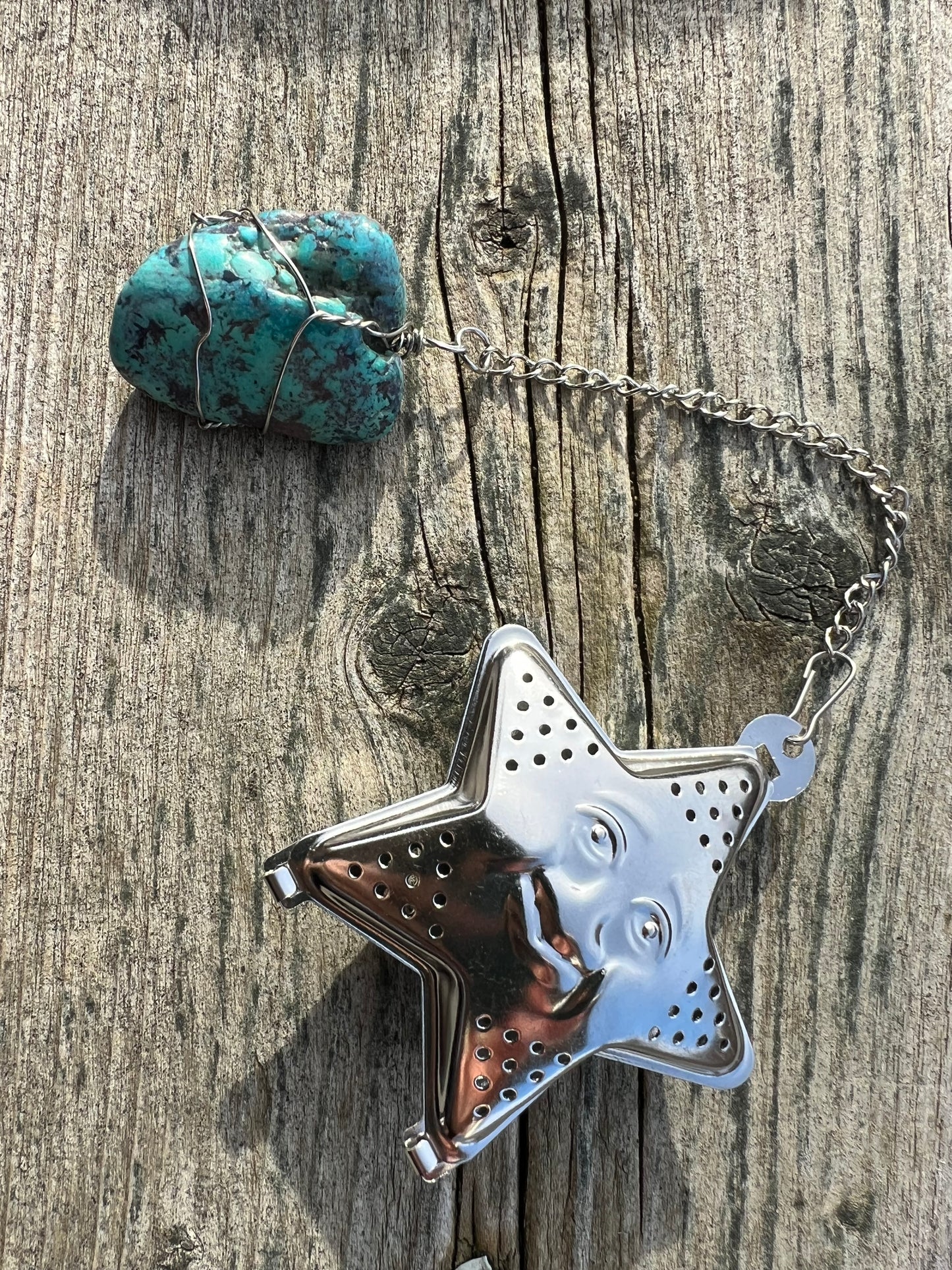 Genuine Turquoise Star Tea Infuser