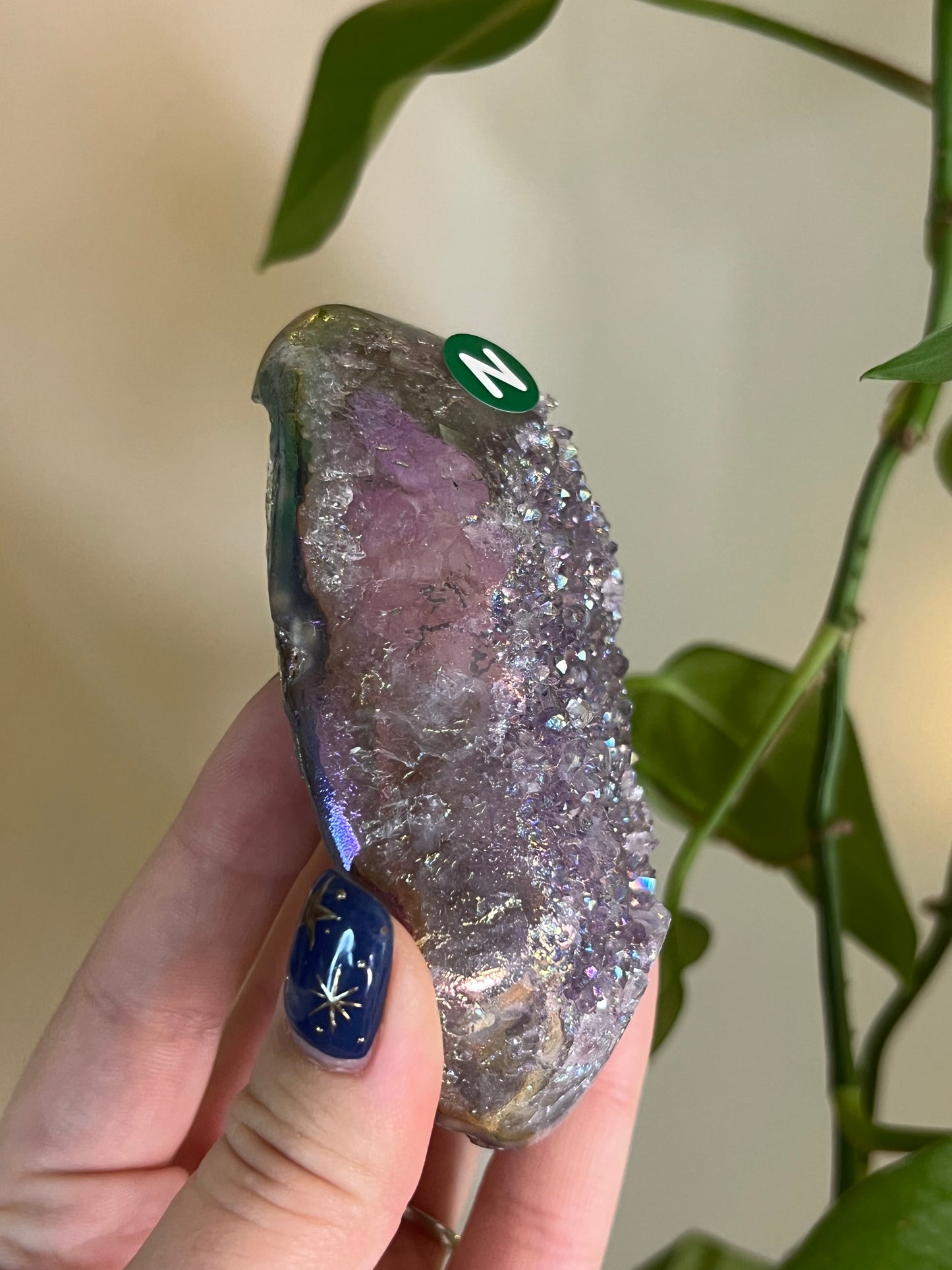 Aura Amethyst Cluster Polished Sides - N