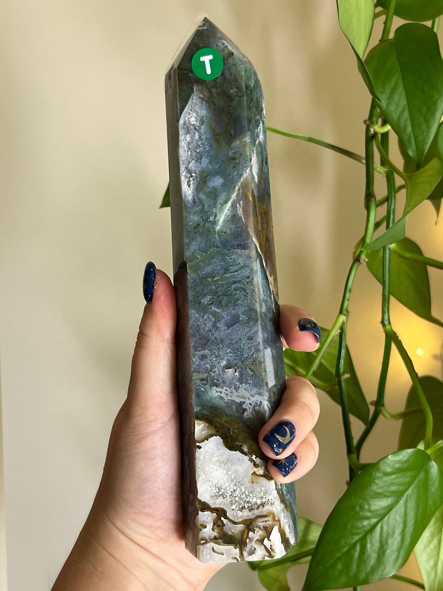 Moss Agate Large Statement Tower - T