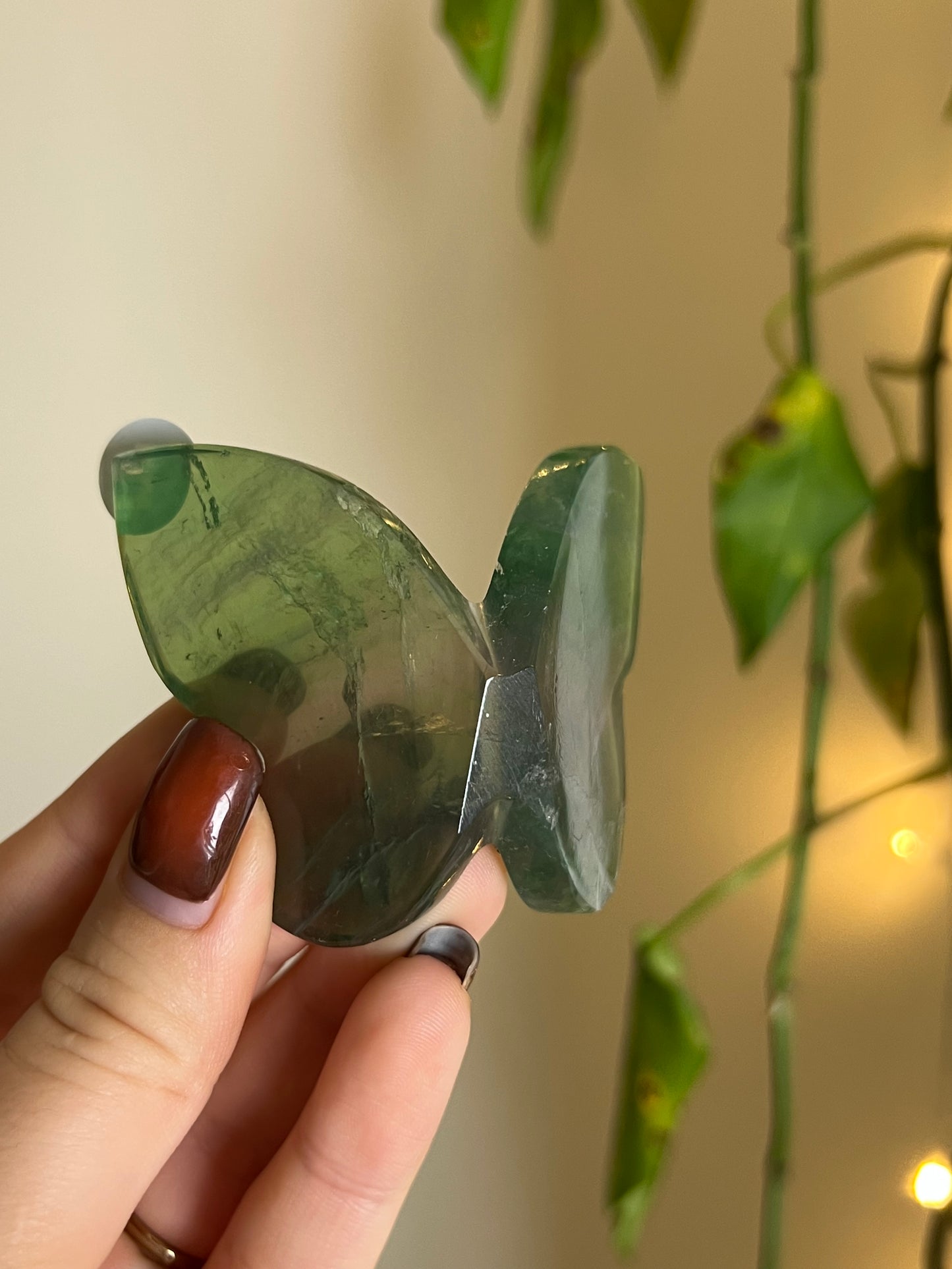 Green Fluorite 3D Butterfly - E