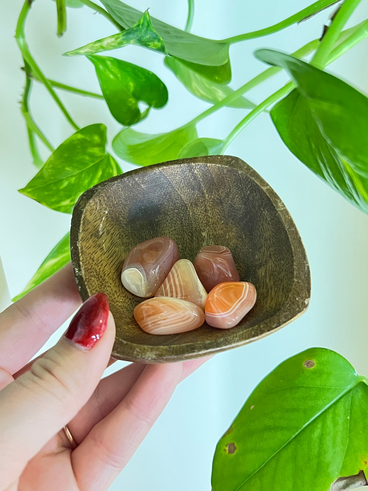 Apricot Agate Tumbled