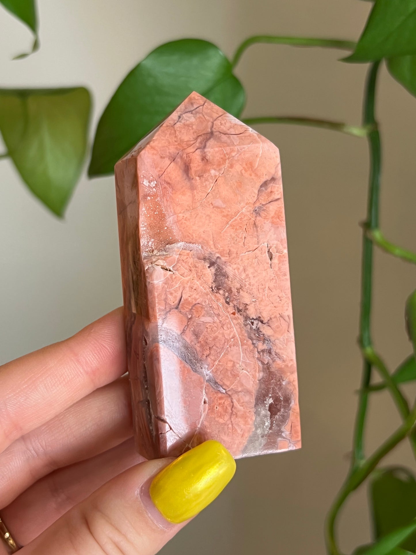Bubblegum Agate Tower - i