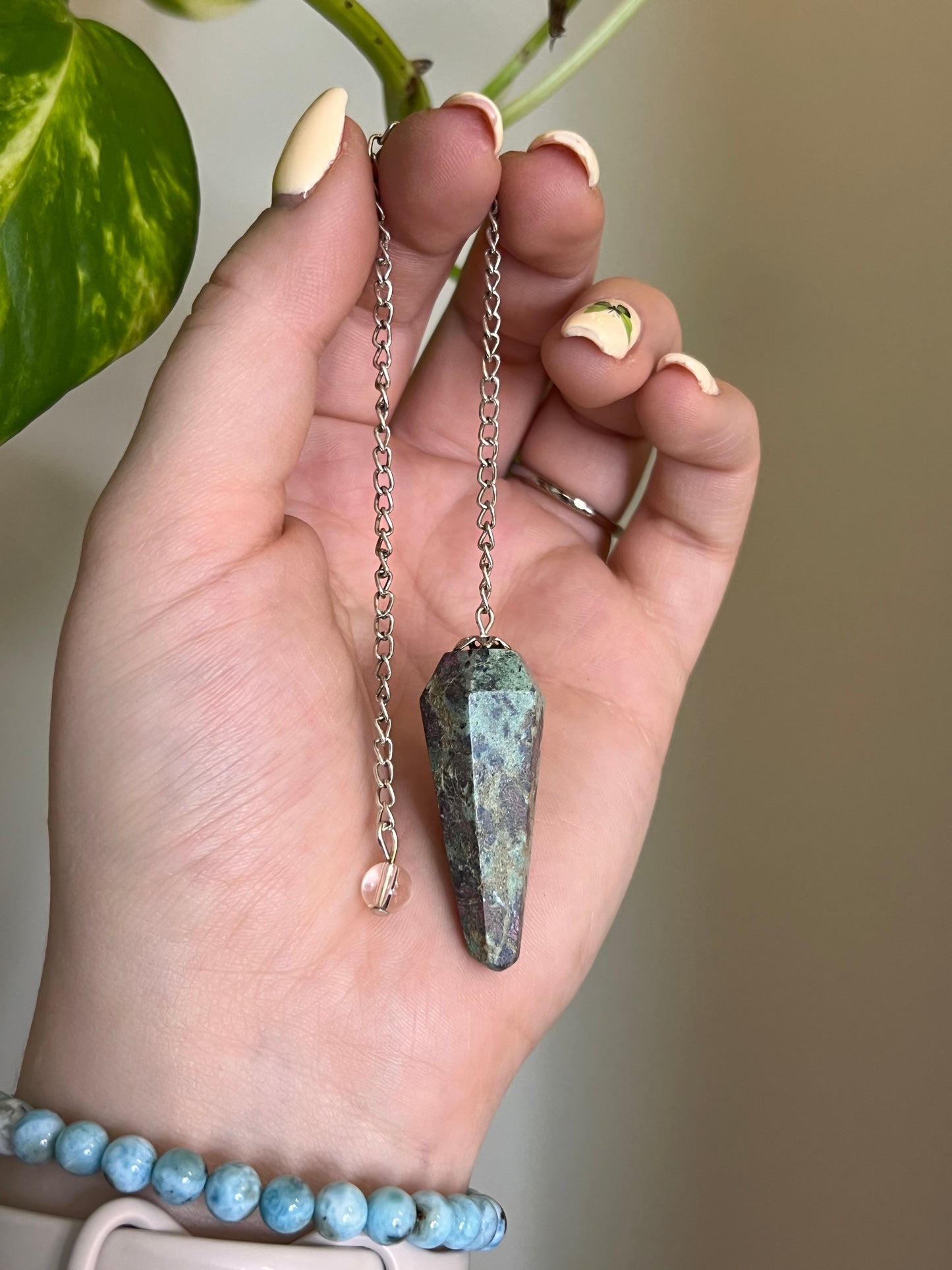 Ruby in Fuchsite Pendulum