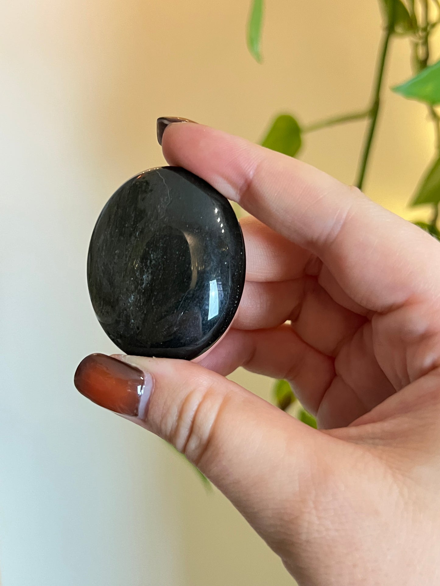 Gold Sheen Obsidian Small Palm Stone