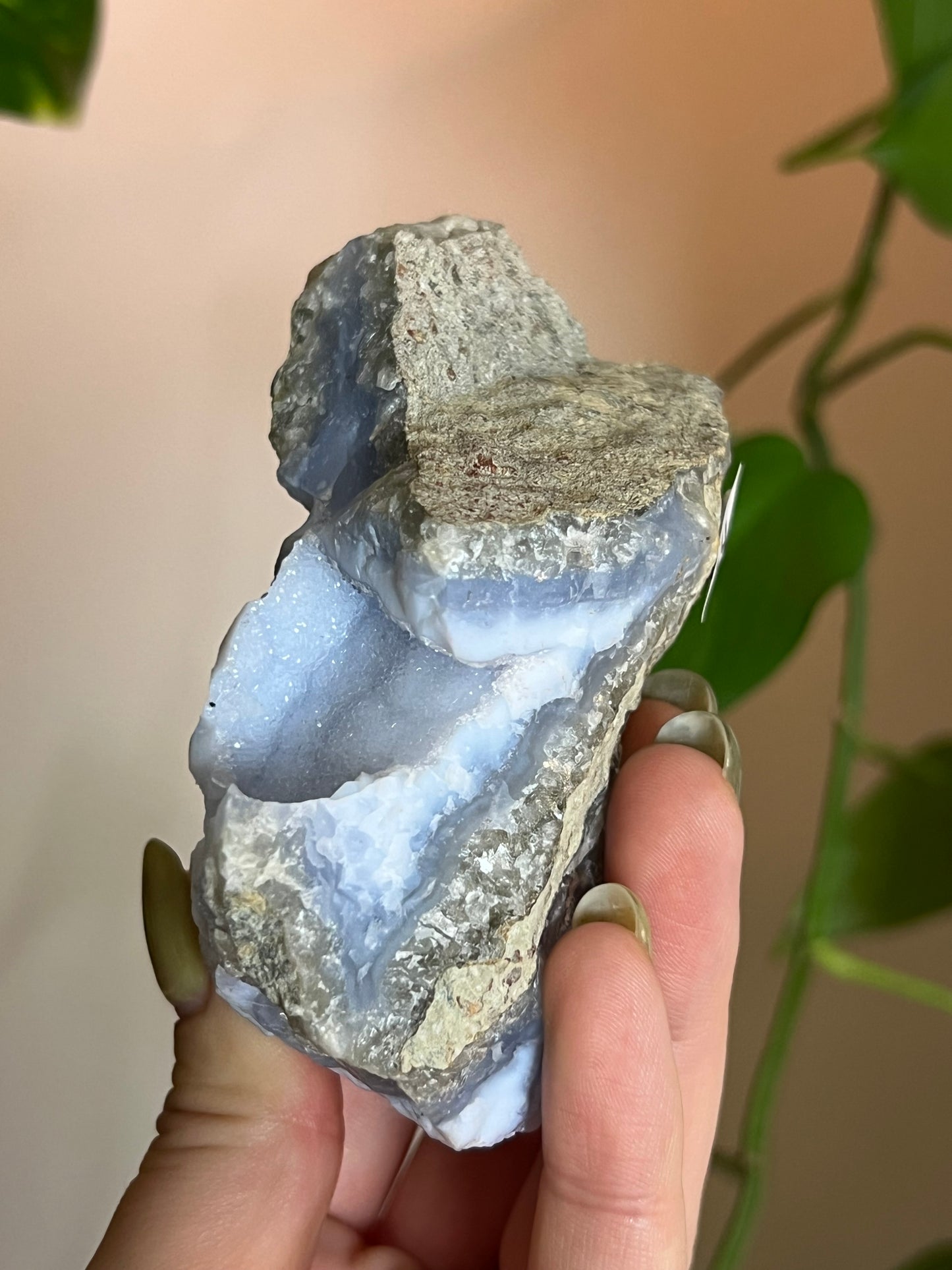 Druzy Blue Lace Agate Raw H