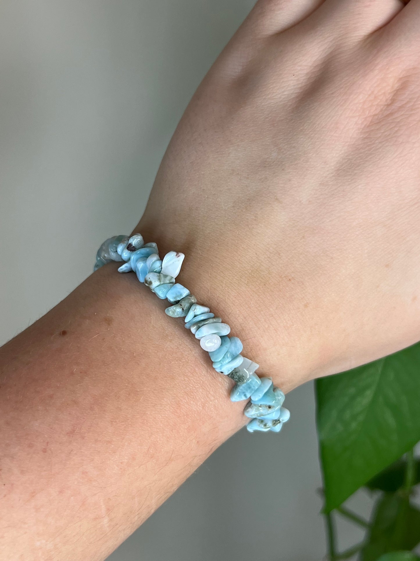 Larimar Chip Bracelet