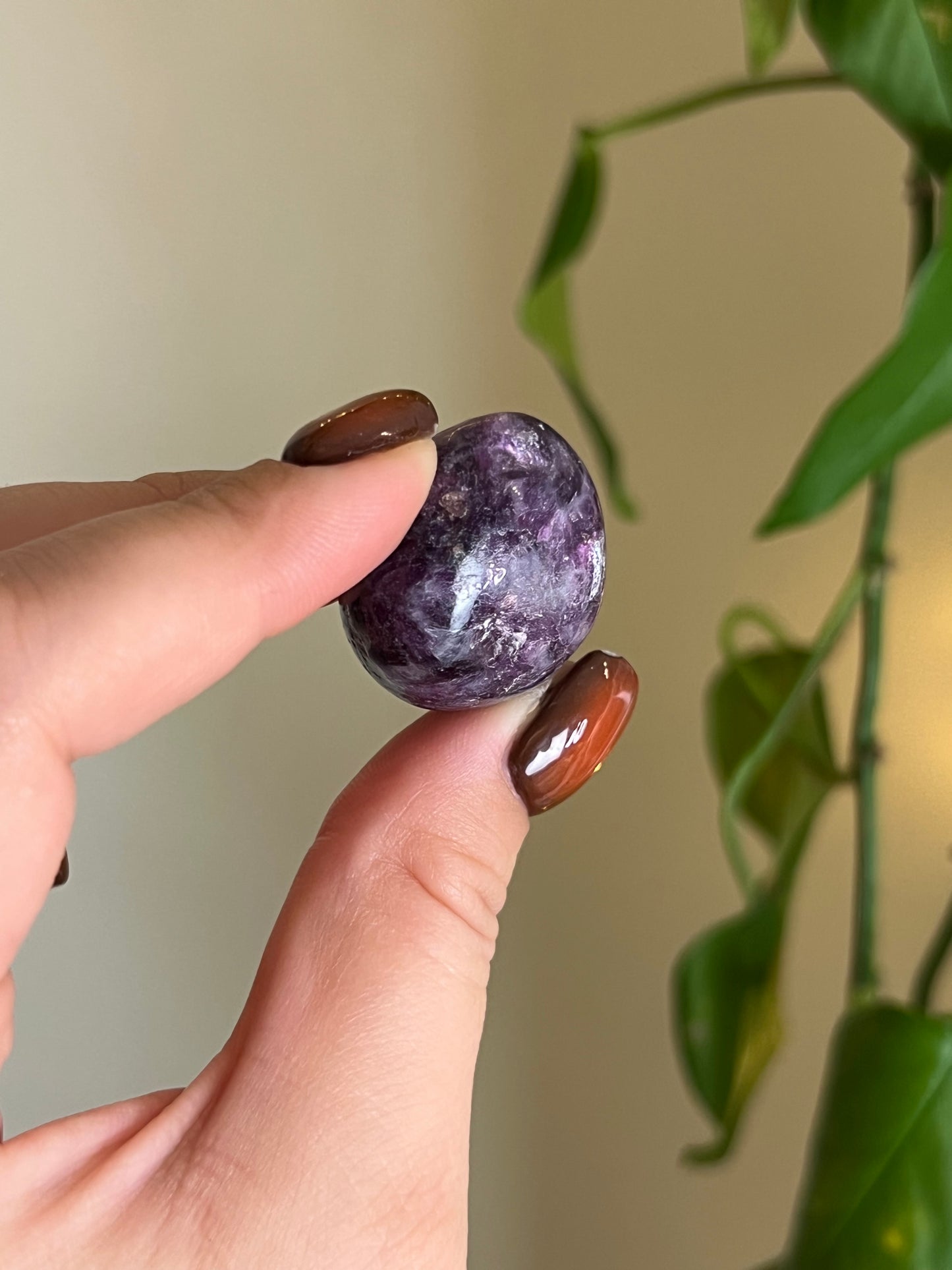 Flashy Lepidolite Tumbled