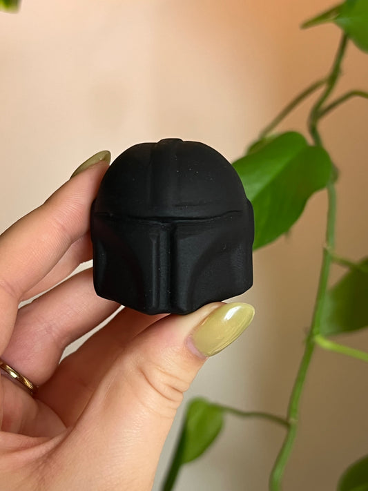 Black Obsidian Mandalorian Helmet