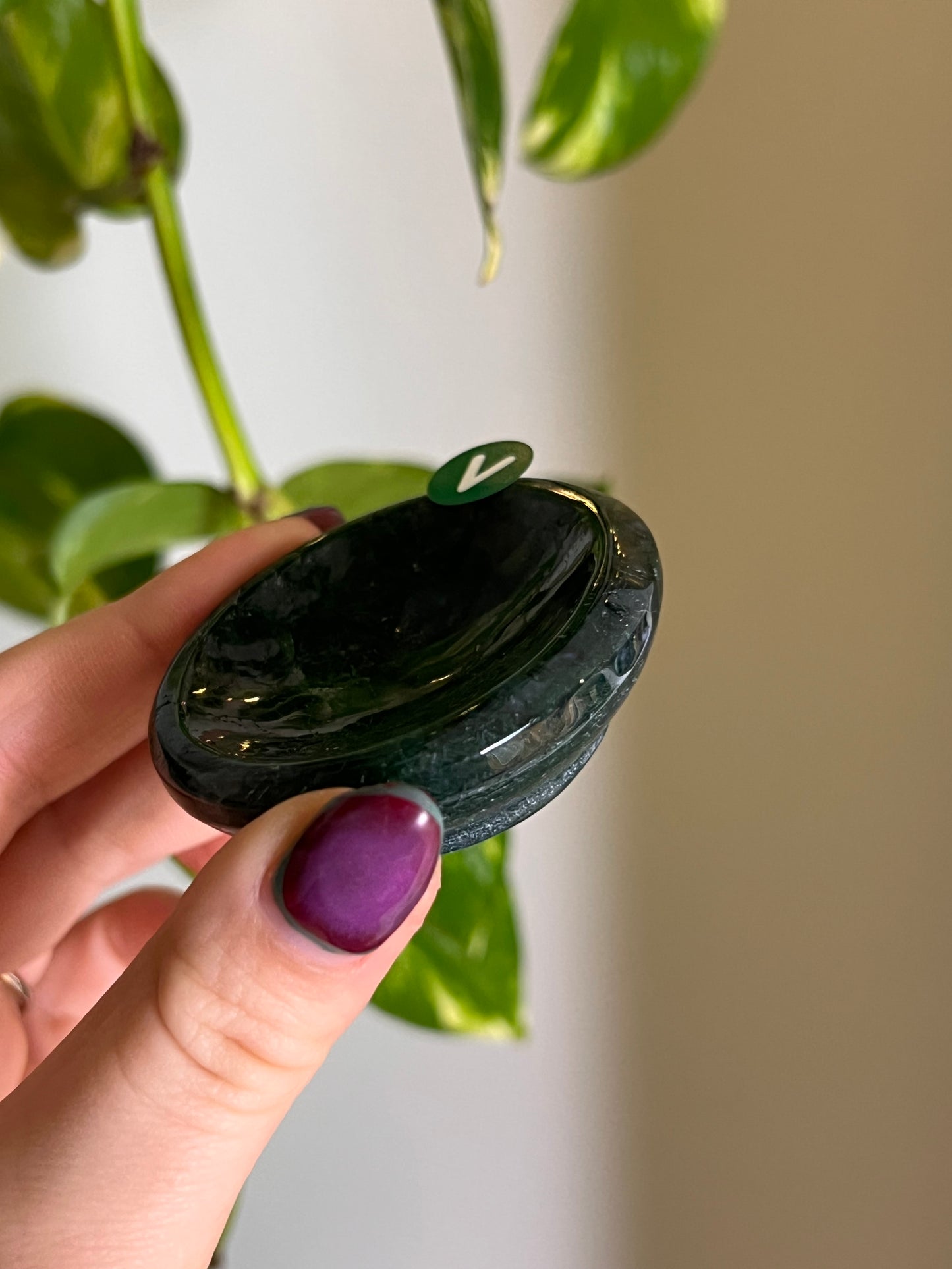 Moss Agate Dish - V