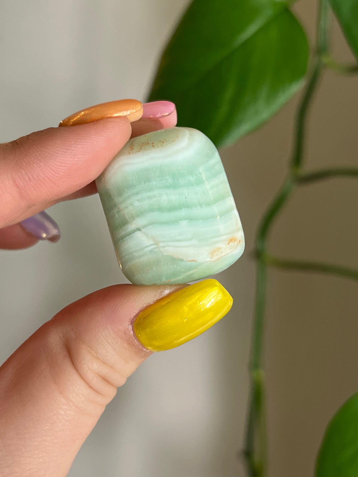 Caribbean Calcite Tumbled