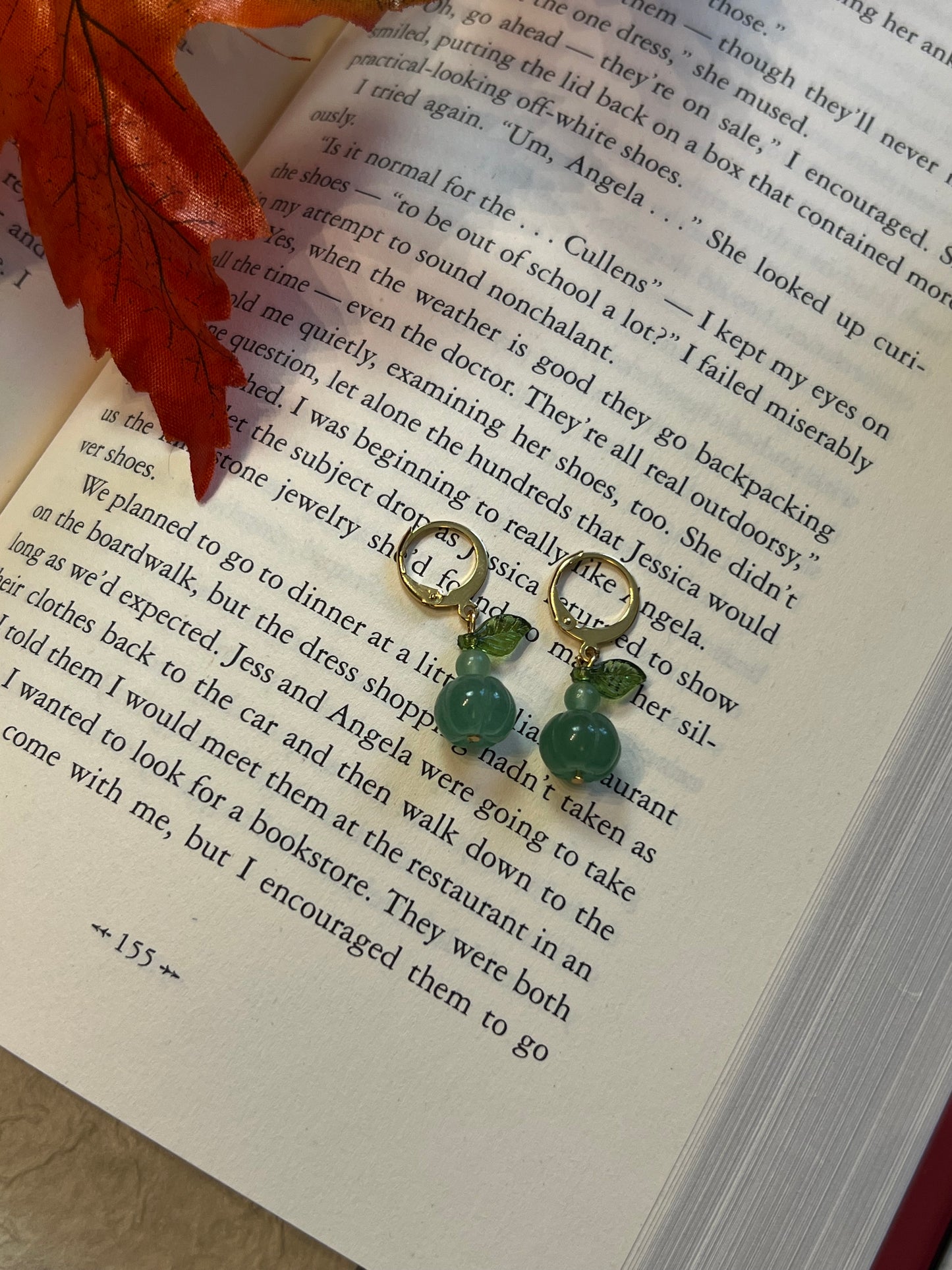 Green Aventurine Gourd Earrings