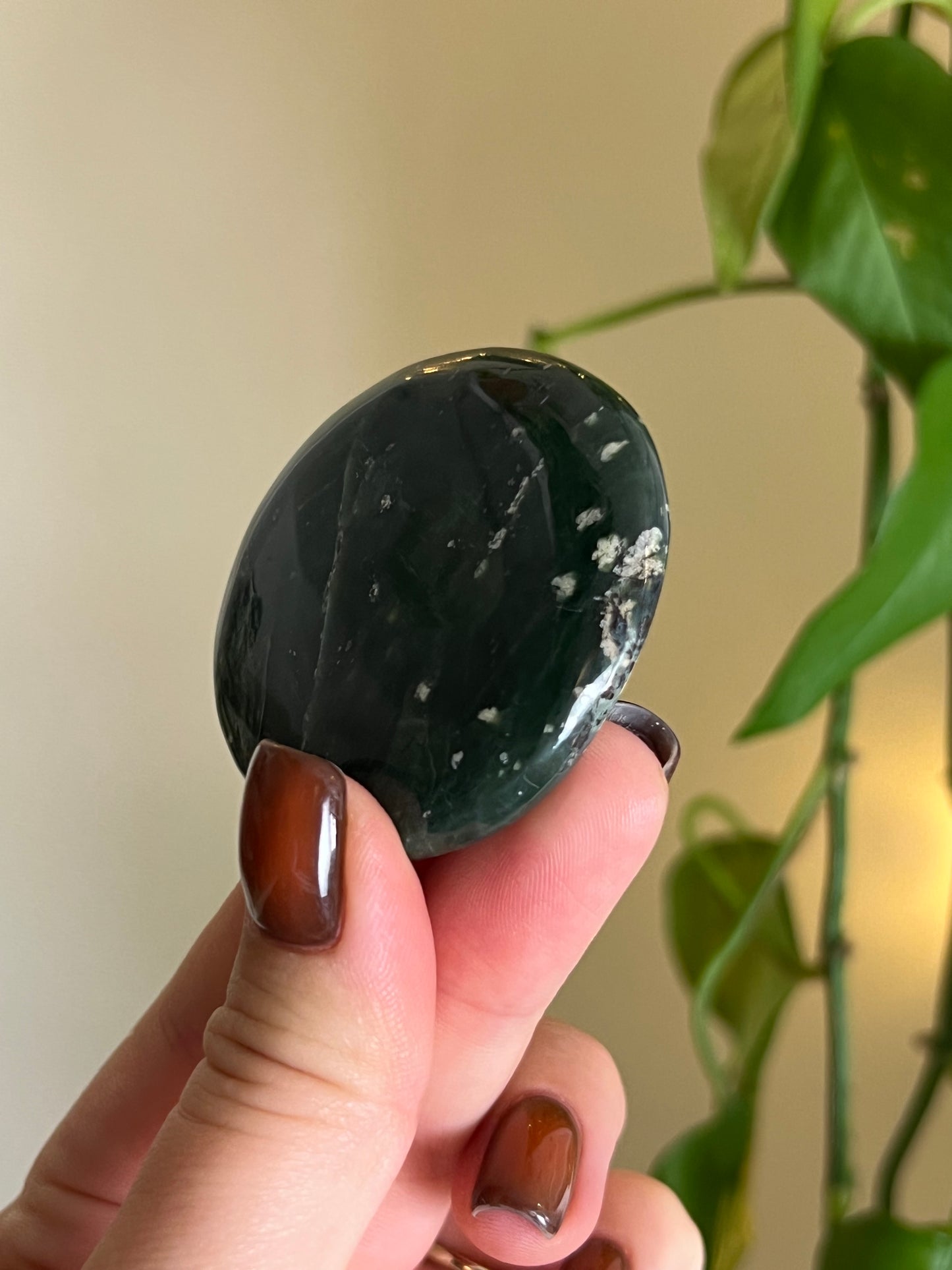 Nephrite Small Flat Stone