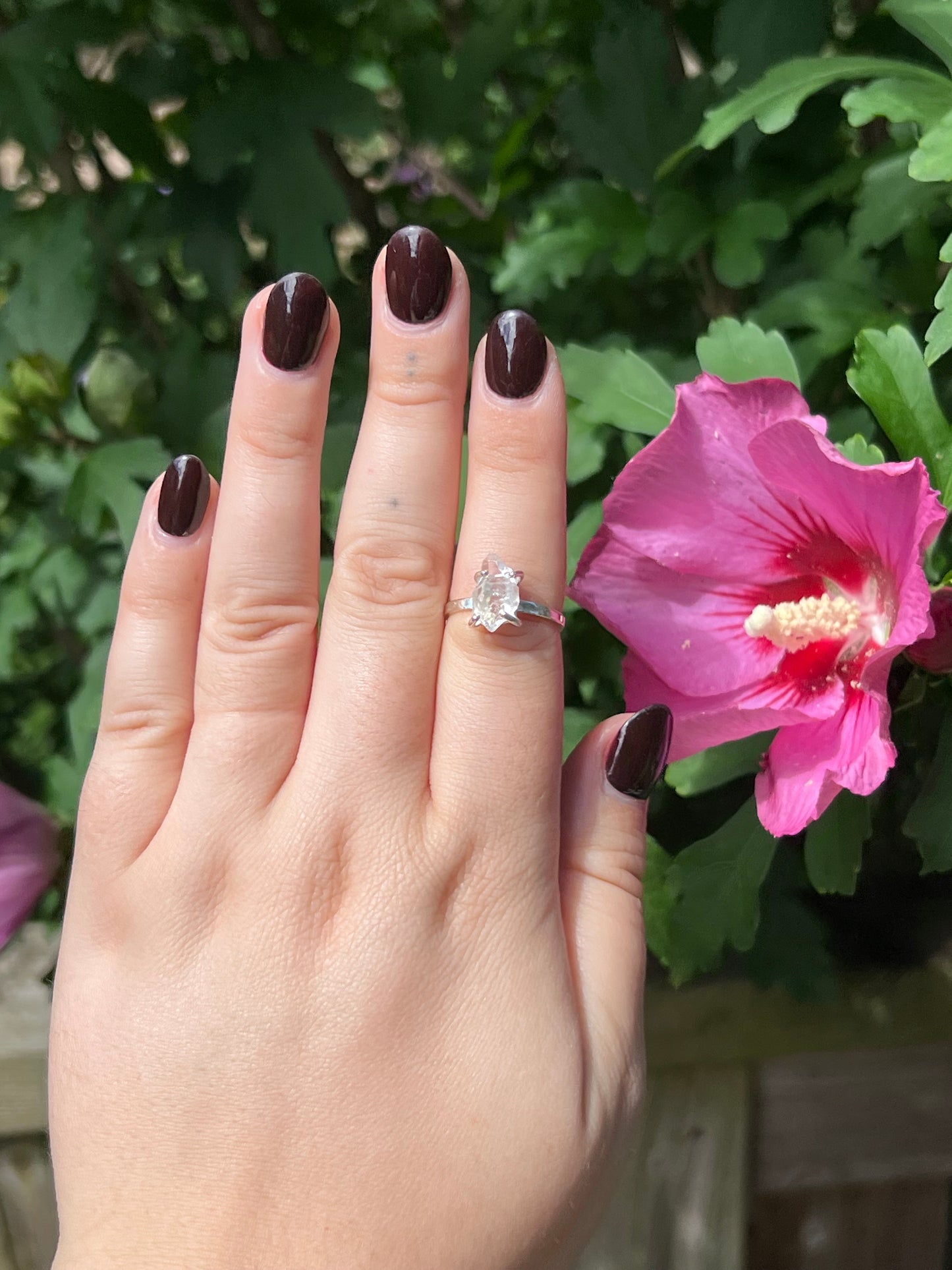Herkimer Diamond Sterling Silver Ring | Size 6