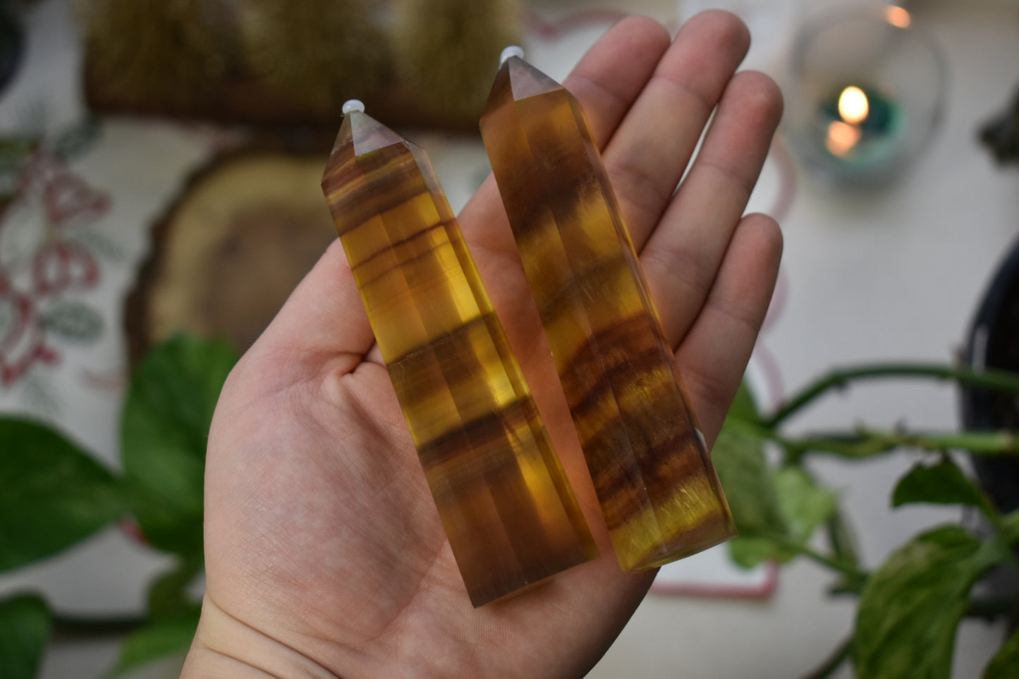 Yellow Fluorite Tower