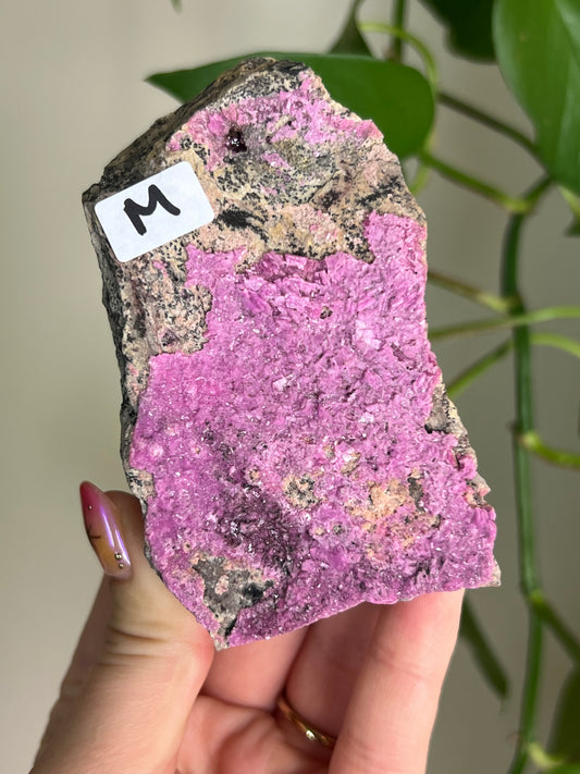 Bright Pink Cobalt Calcite Specimen - M