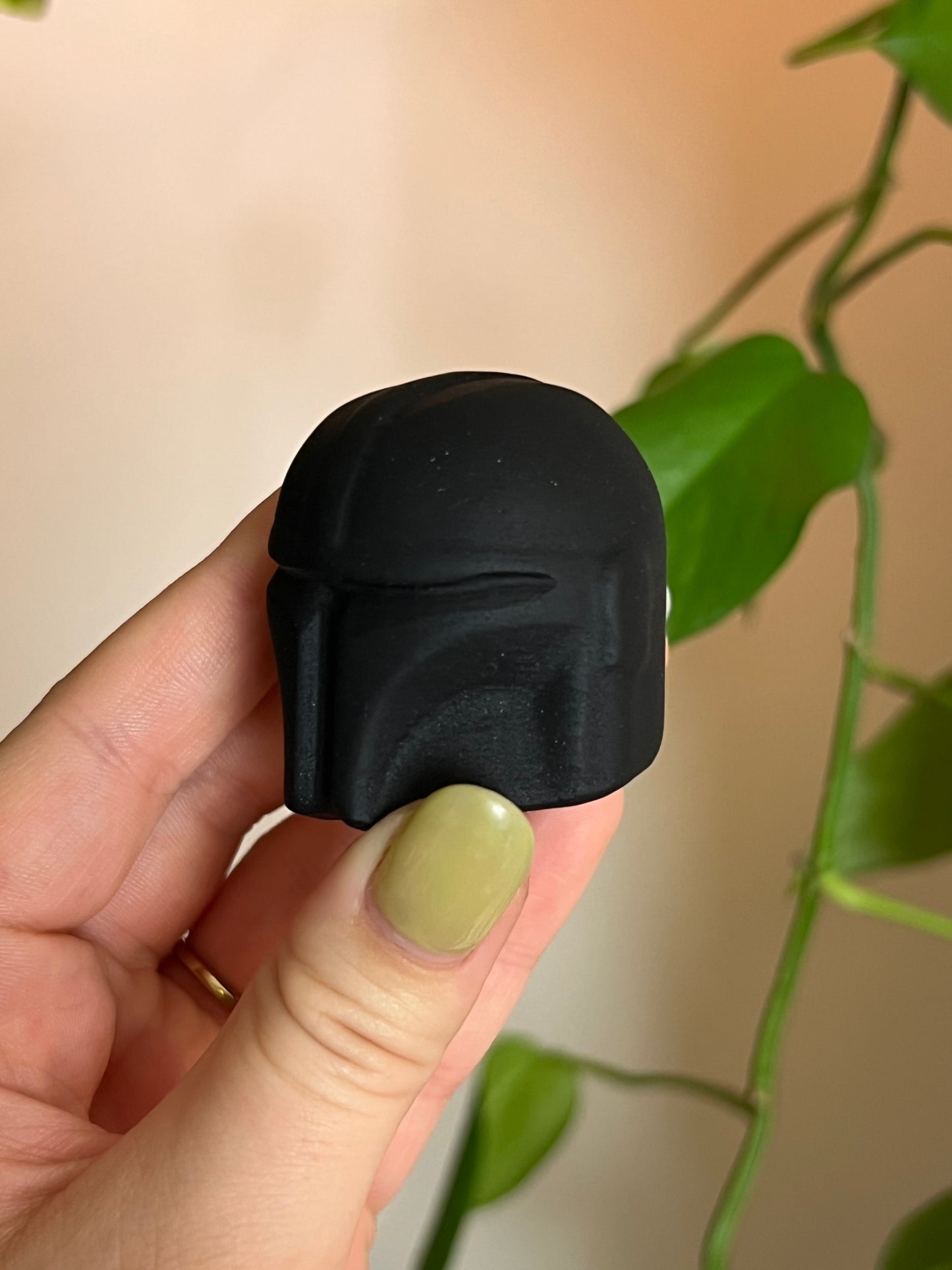 Black Obsidian Mandalorian Helmet