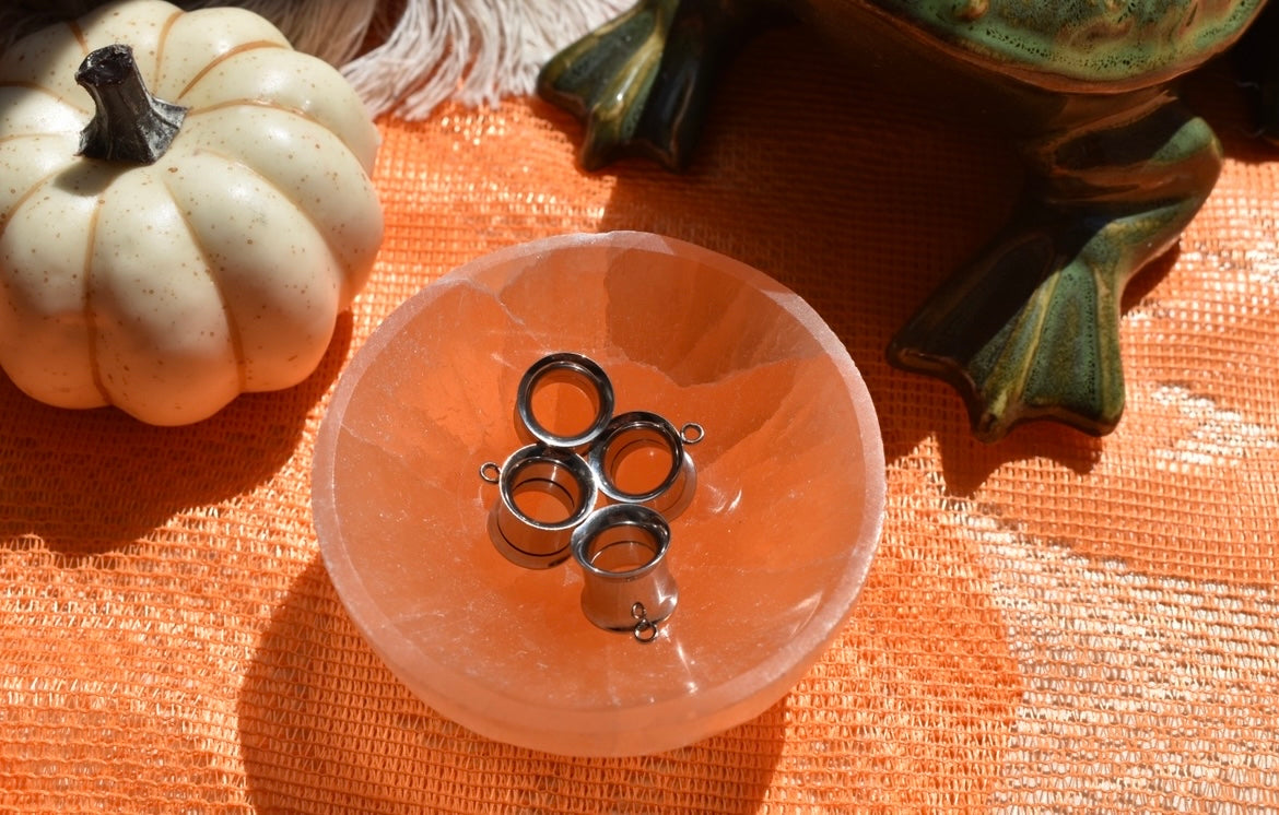 Jauges en acier inoxydable - À ajouter à l'achat d'une boucle d'oreille