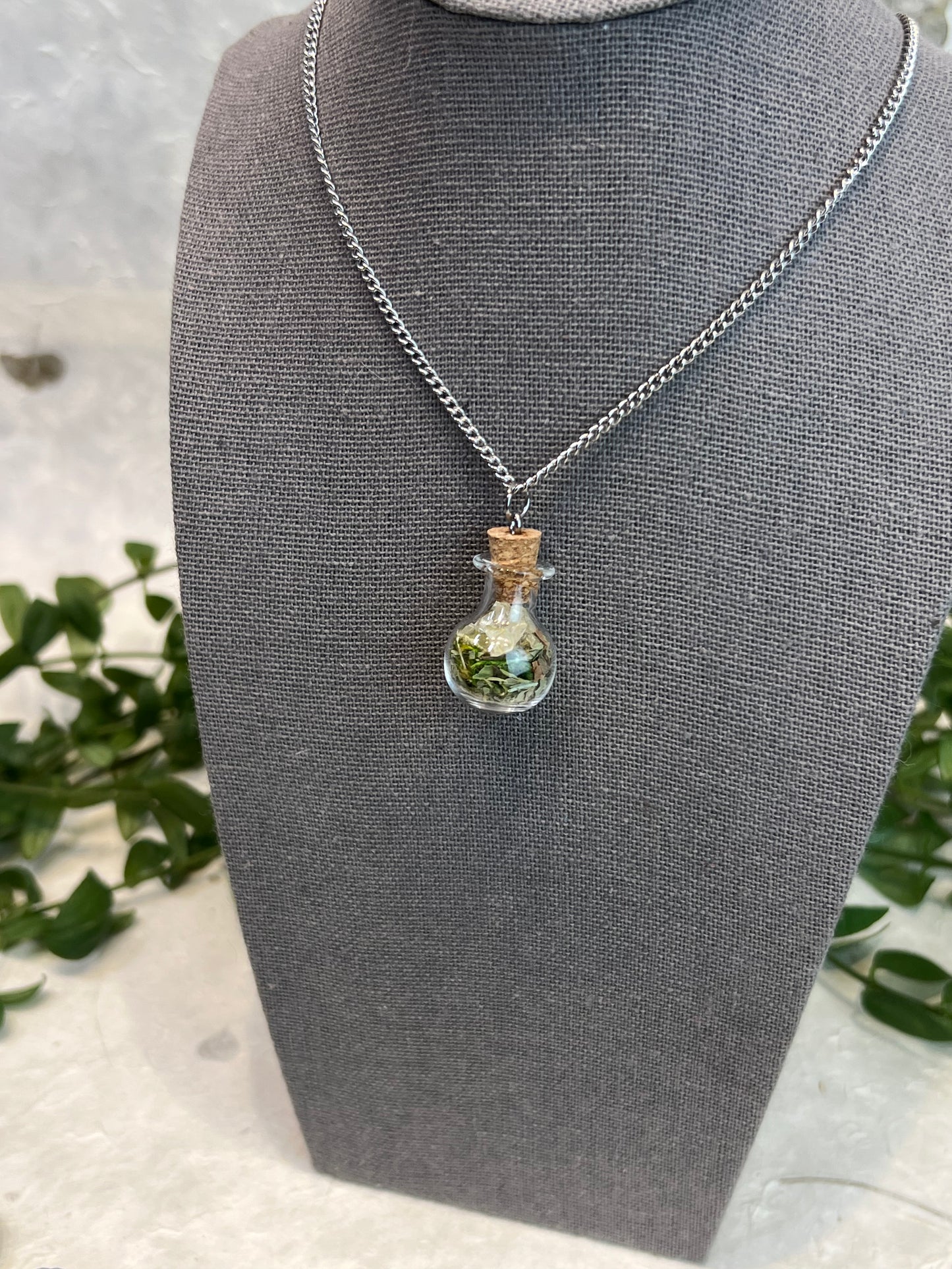 Spell Jar Healing Intention Necklaces