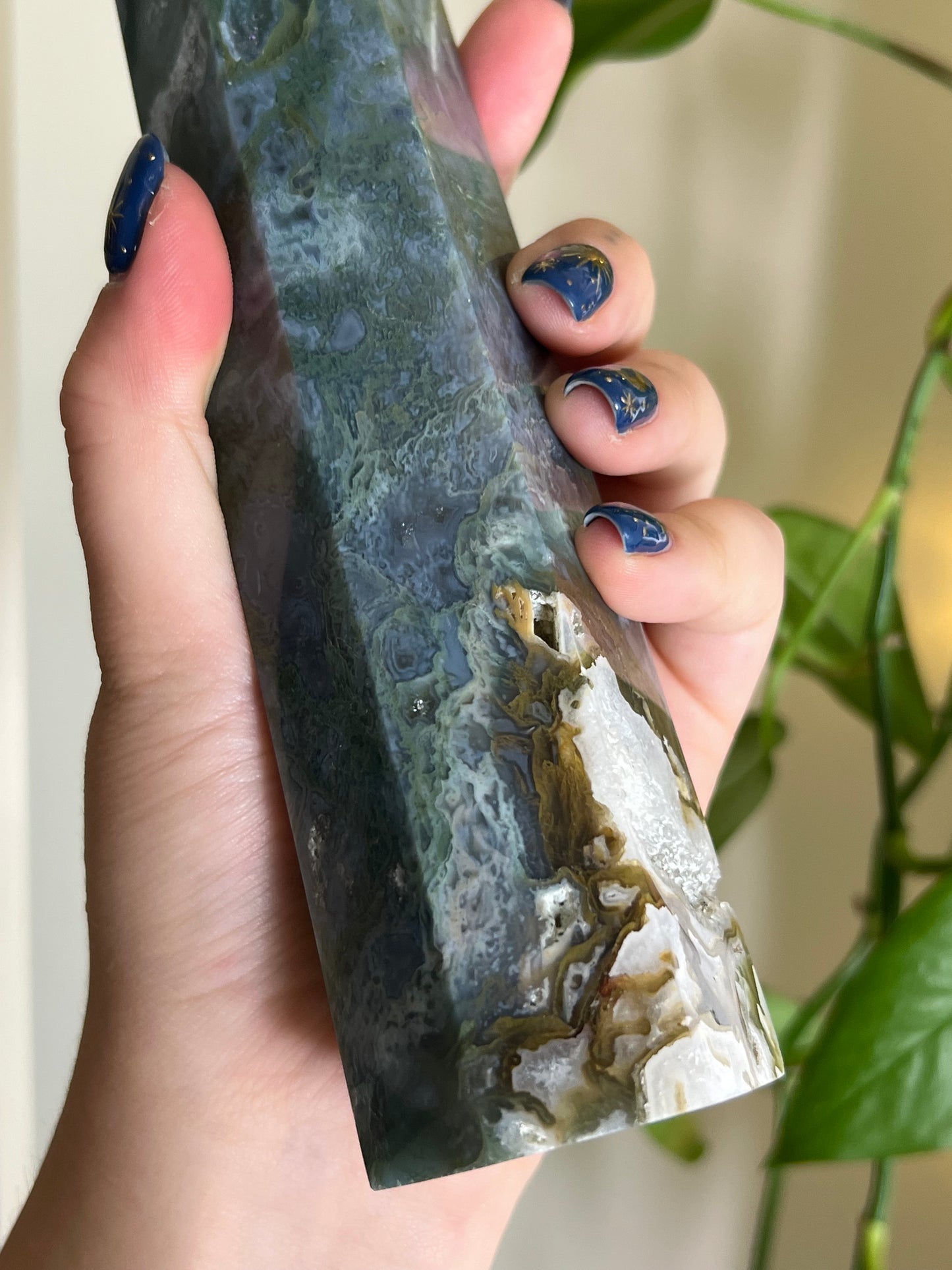 Moss Agate Large Statement Tower - T