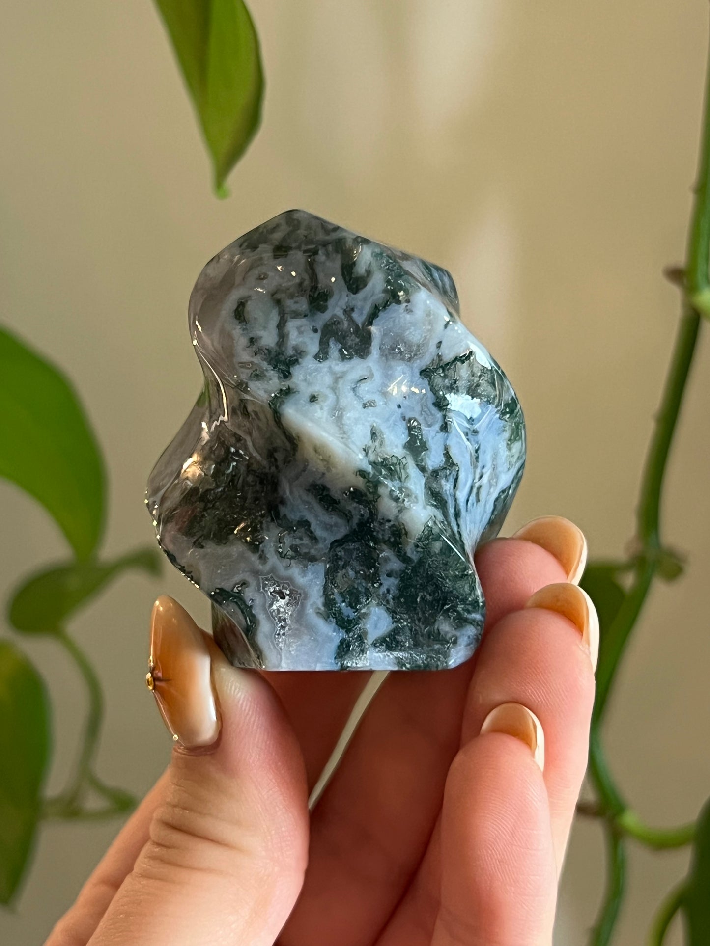 Moss Agate Flame