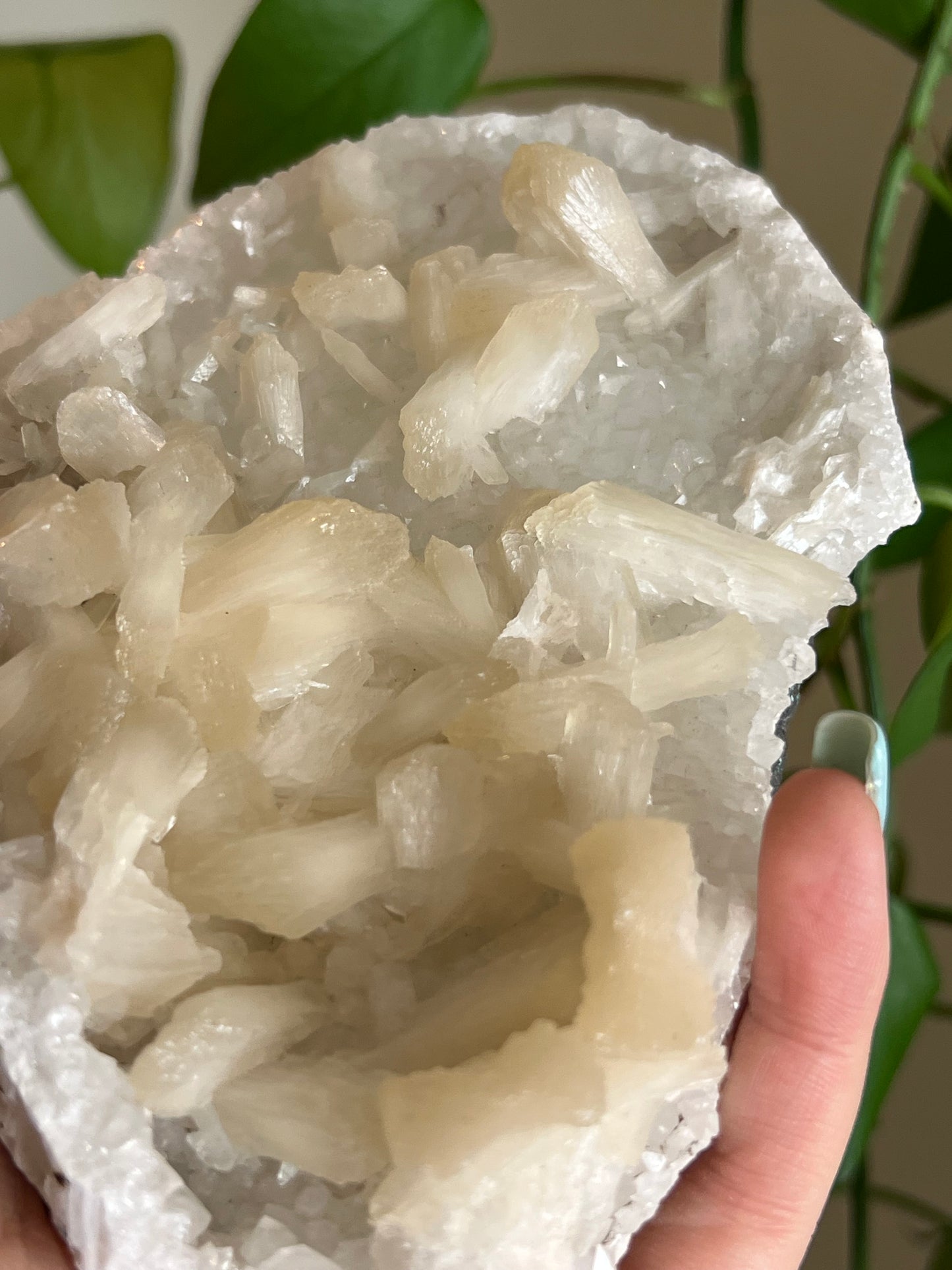 Stillbite and Apophyllite Cluster Large