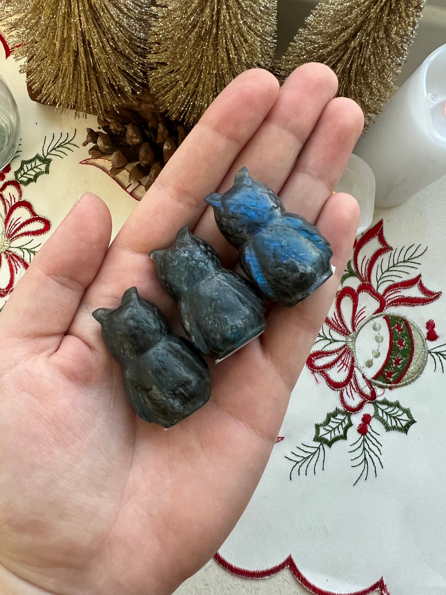 Labradorite Owl