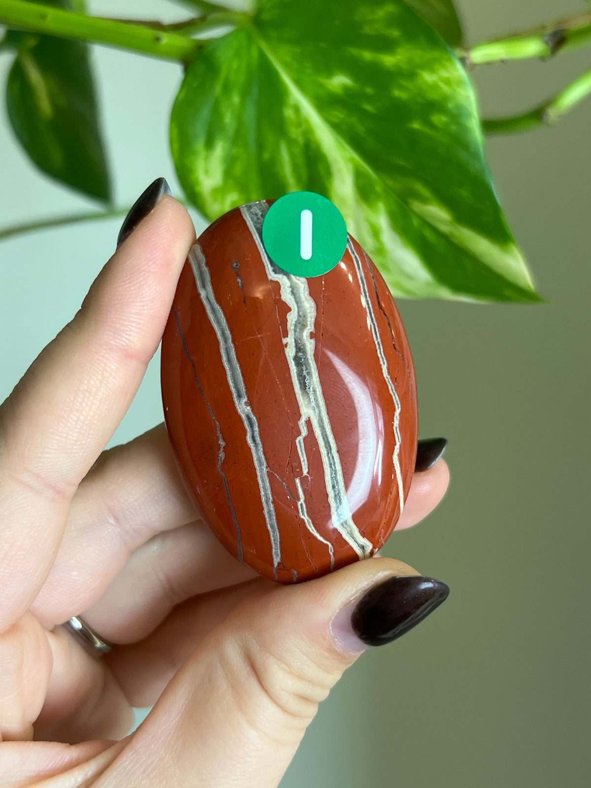 Red Jasper Small Palm Stone - I