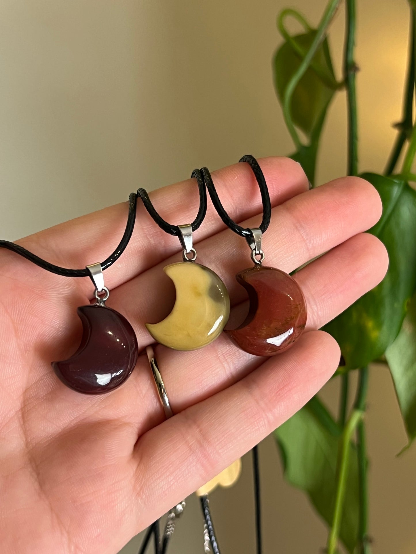 Mookaite Jasper Moon Necklace