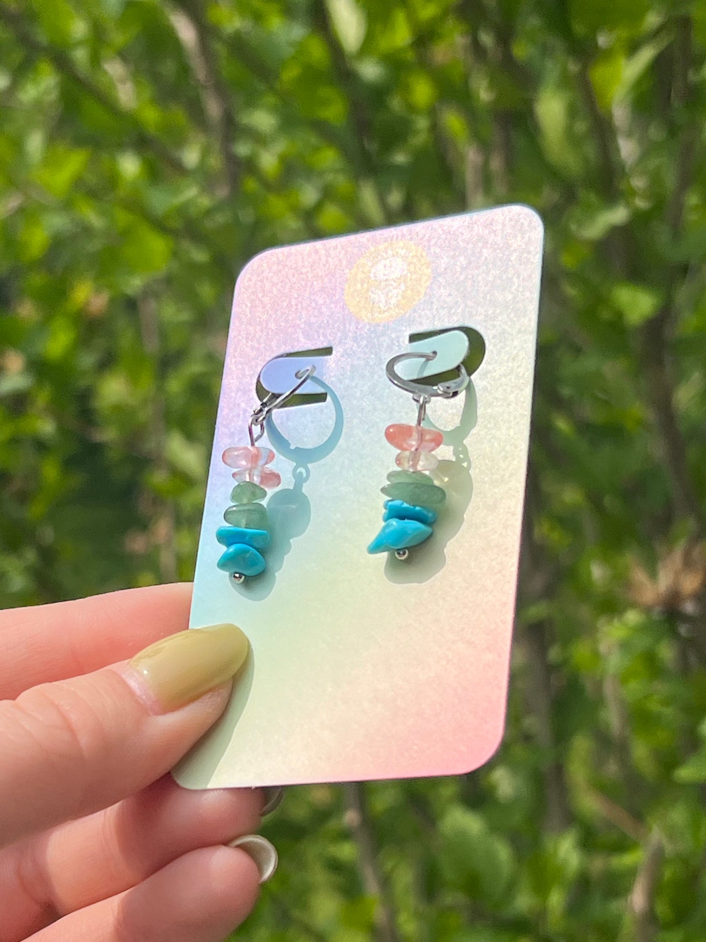 Polysexual Pride Flag Earrings