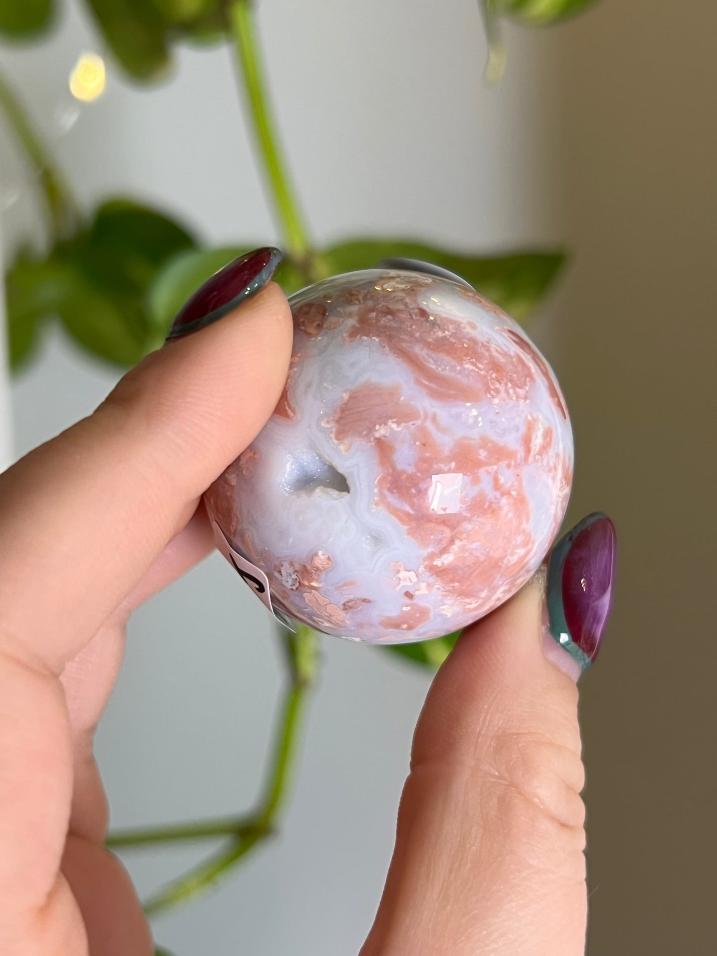 Cotton Candy Agate Sphere - J