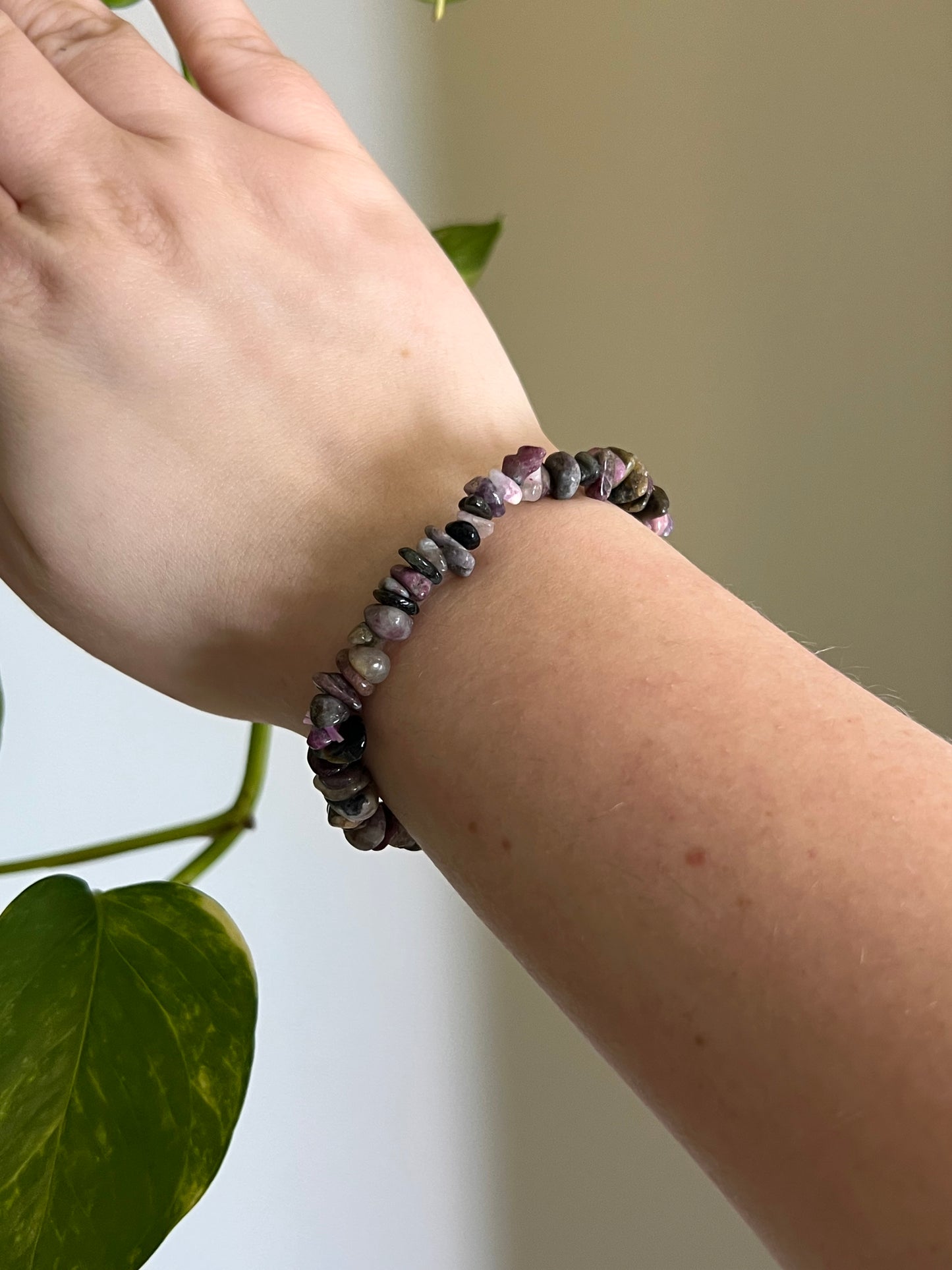 Multi Tourmaline Chip Bracelet