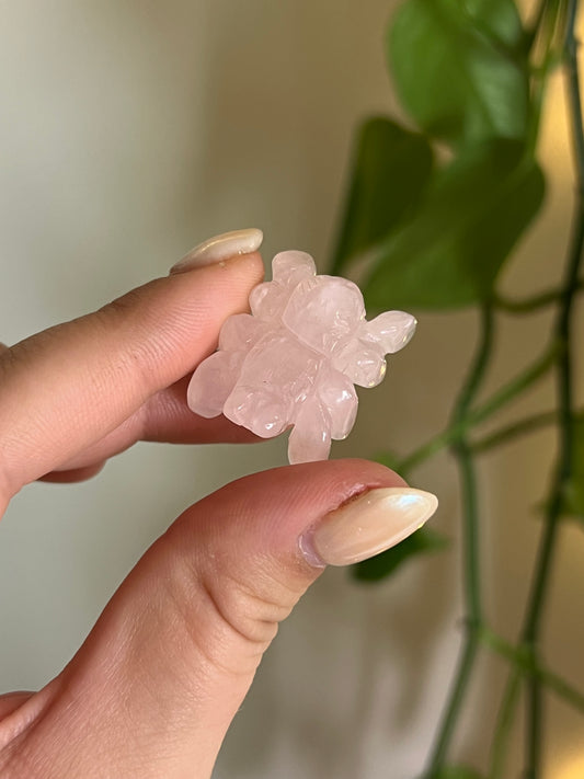 Rose Quartz Small Spider