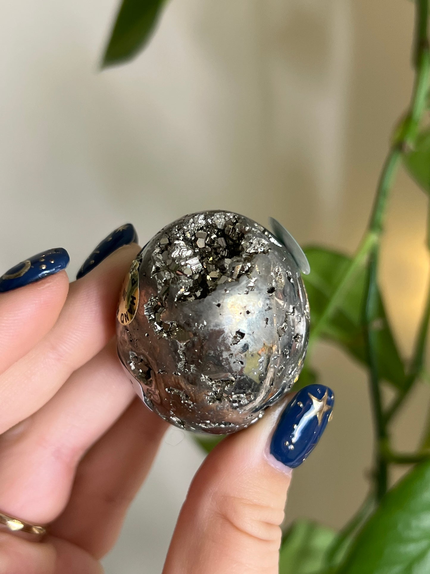 Druzy Pyrite Egg - T