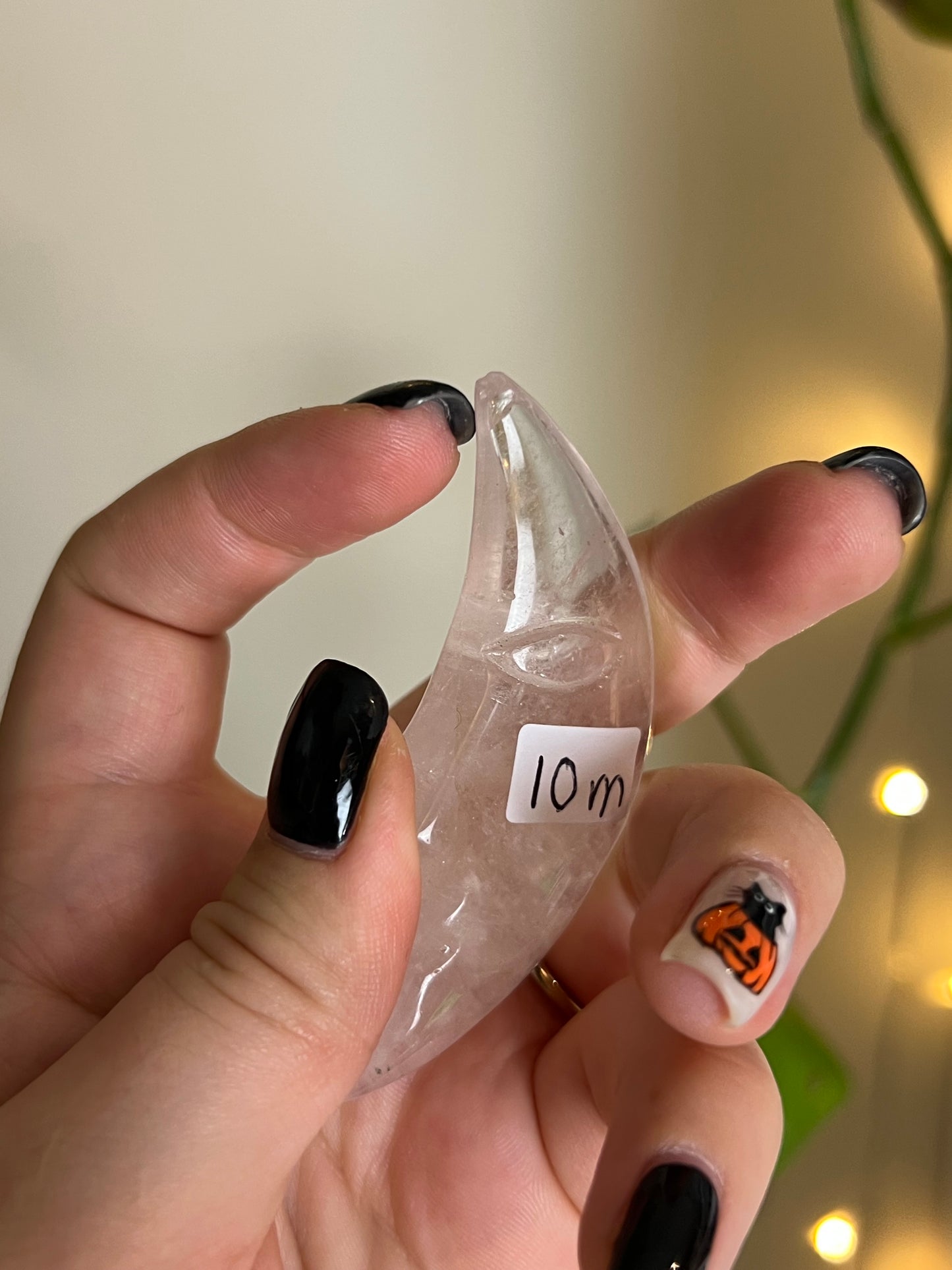 *Imperfect* Clear Quartz Moon