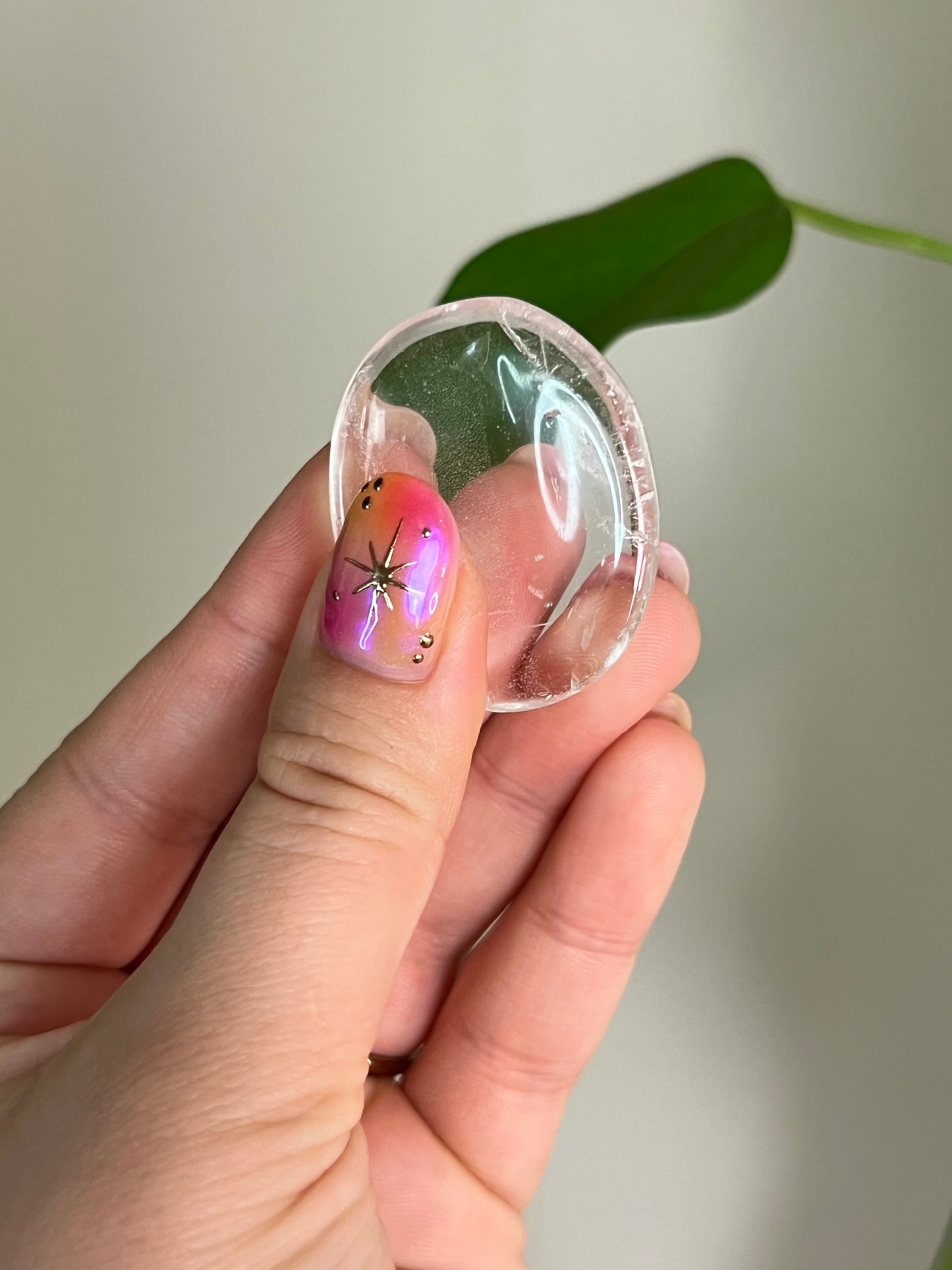 Clear Quartz Worry Stone