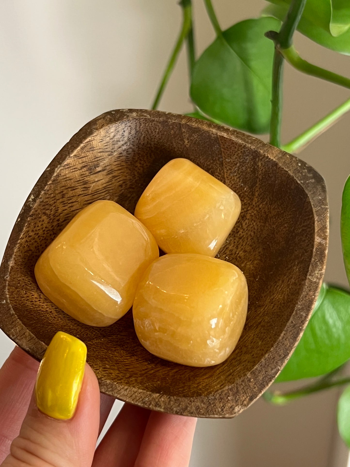 Orange Calcite Tumbled