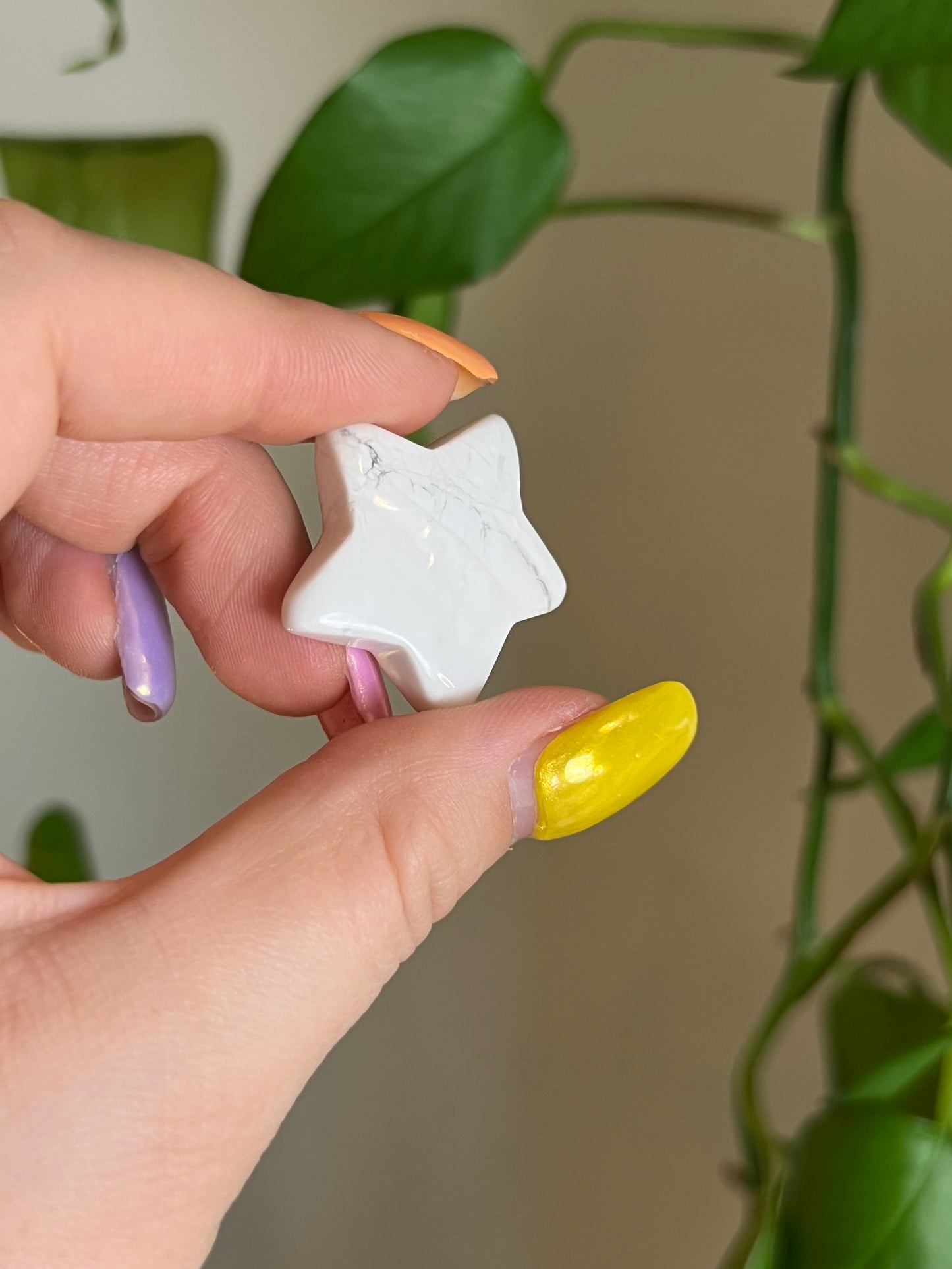 White Howlite Small Star