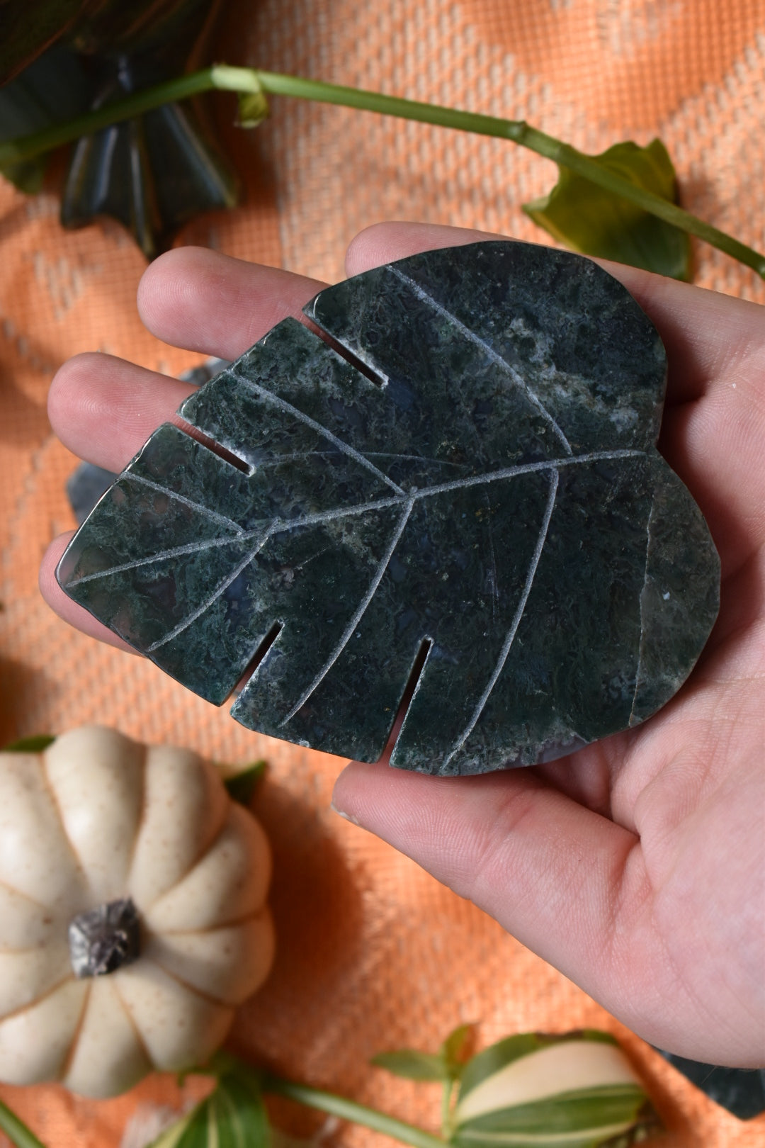 Moss Agate Leaf