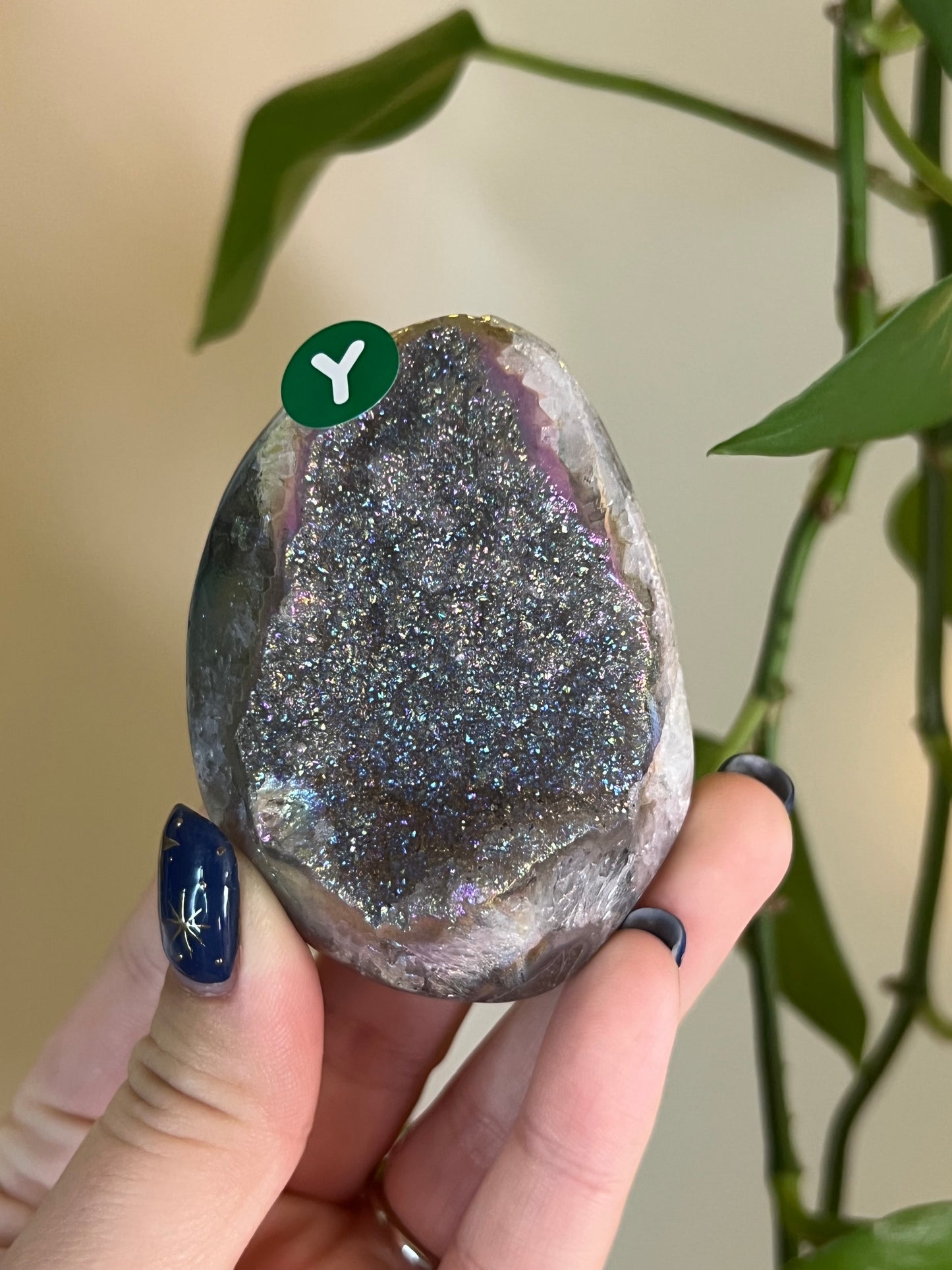 Aura Amethyst Cluster Polished Sides - Y