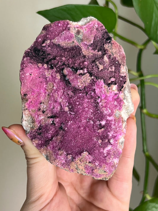Bright Pink Cobalt Calcite Specimen - B