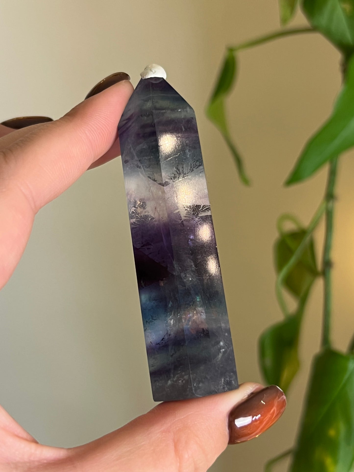 High Quality Rainbow Fluorite Tower