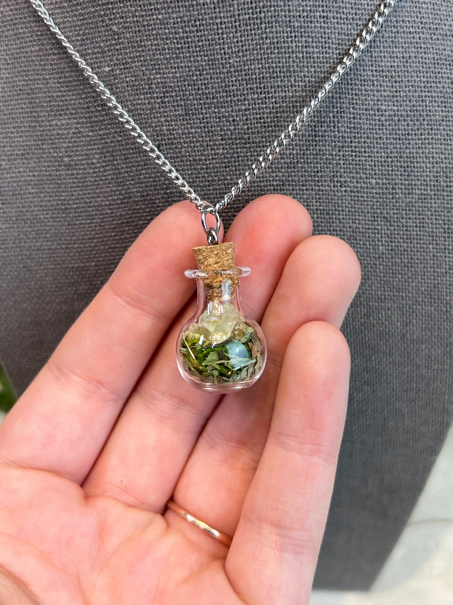 Spell Jar Healing Intention Necklaces