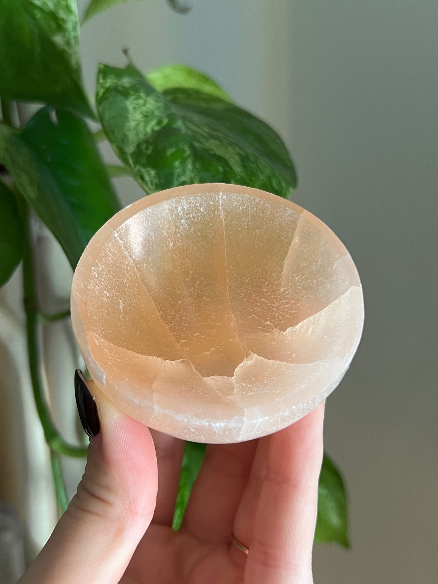 Peach Satin Spar Mini Bowl