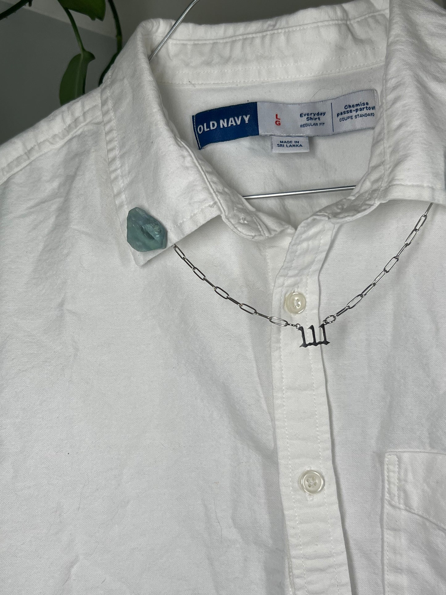 Chaînes de collier en cristal avec chiffres angéliques