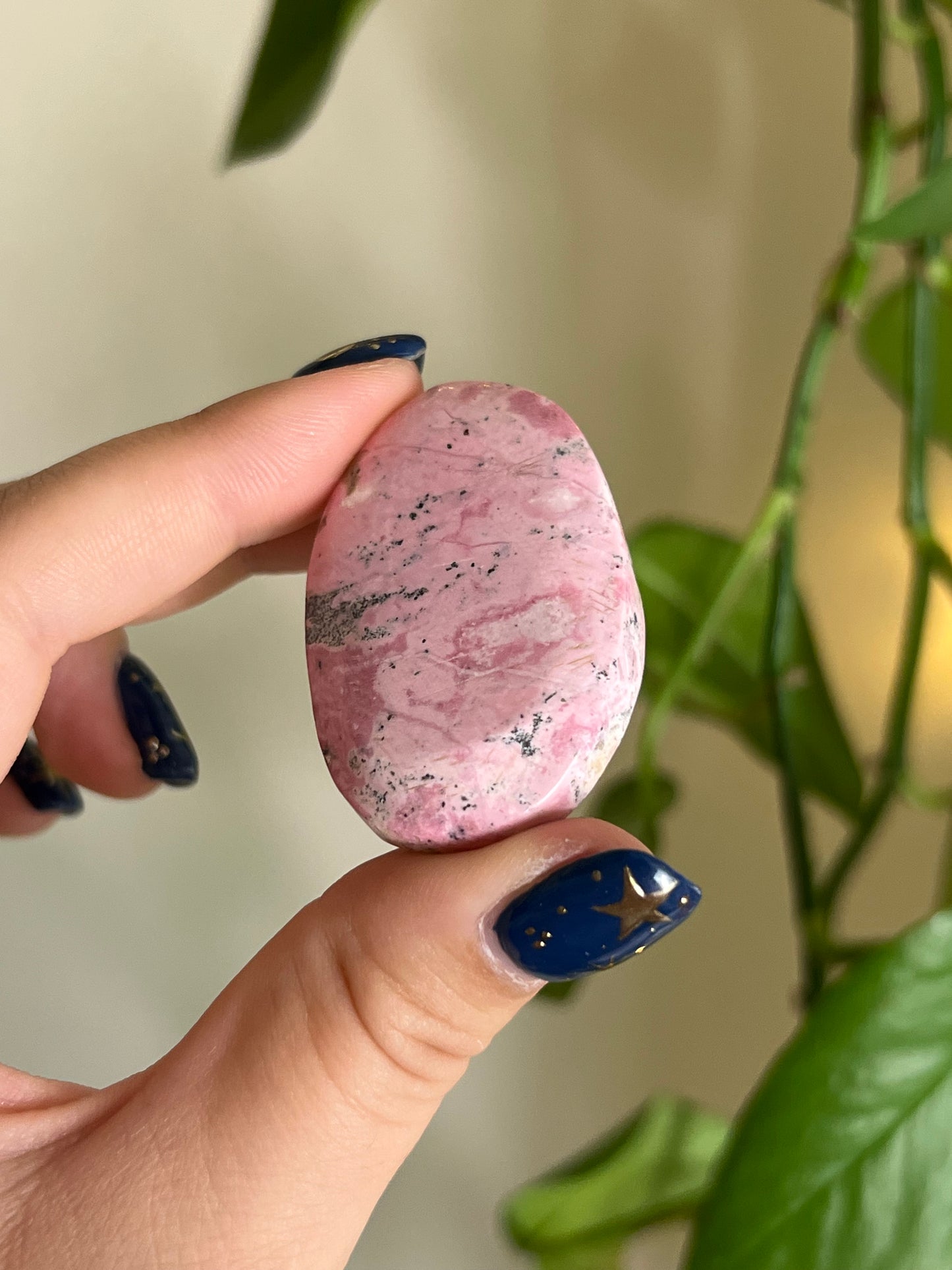 Bubblegum Peruvian Rhodonite Mini Palm